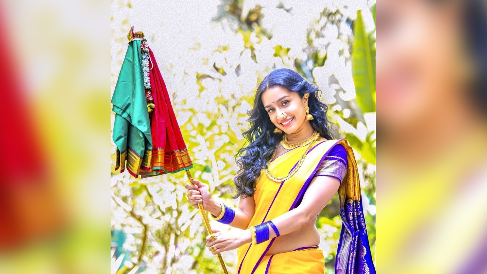 Shraddha Kapoor celebrates Gudi Padwa in the traditional Nauvari saree!