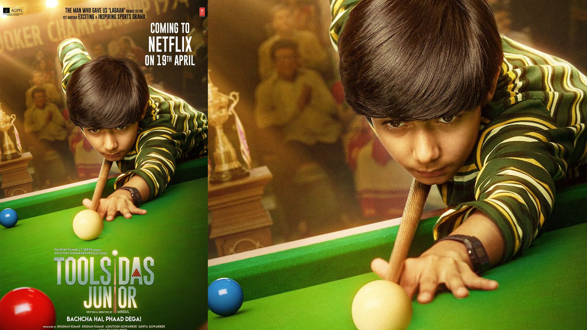 Ashutosh Gowariker and T-Series’ ‘Toolsidas Junior’ brings to screen Snooker sport for the first time in India