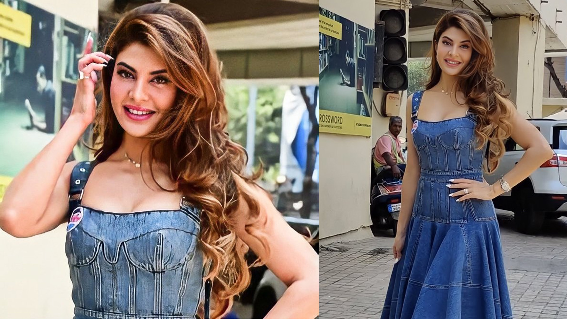 Jacqueline Fernandez wears a cape and steps in to help yet again