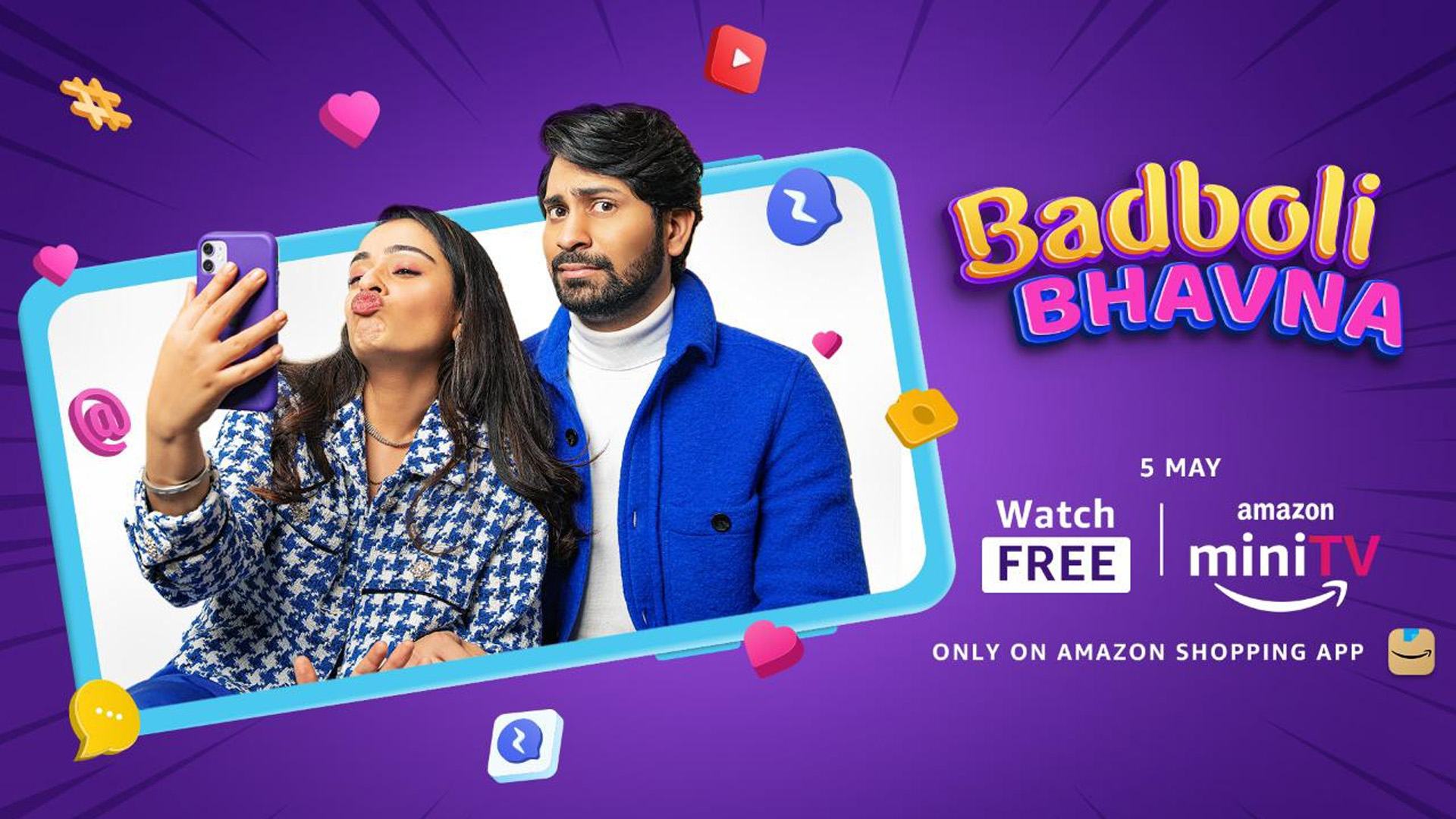 Amazon miniTV announces the premiere of their latest short film ‘Badboli Bhavna,’ which will stream on the service within the Amazon shopping app for absolutely FREE!