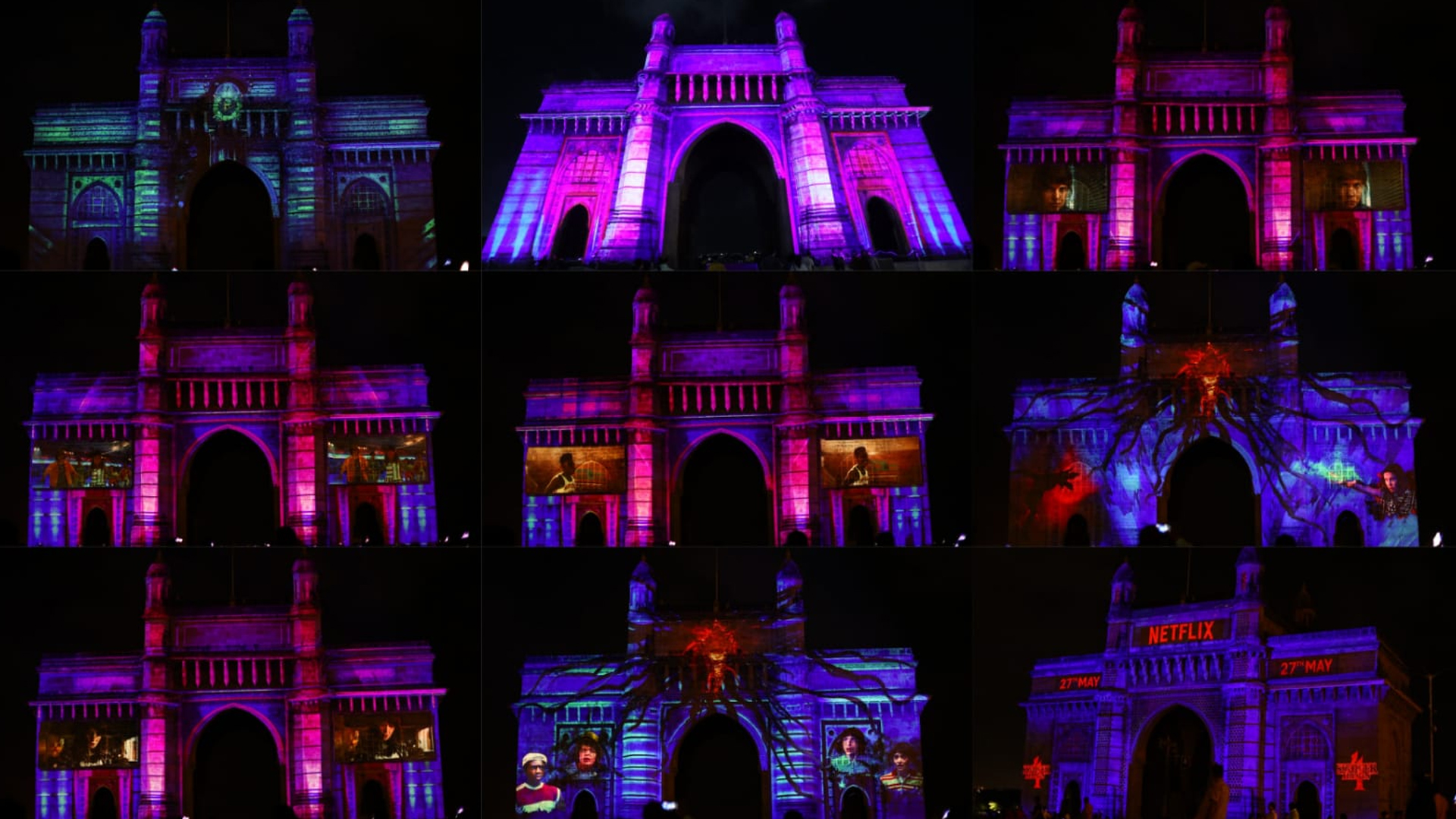 THE ICONIC GATEWAY OF INDIA CELEBRATES THE LAUNCH OF STRANGER THINGS 4 Vol. 1