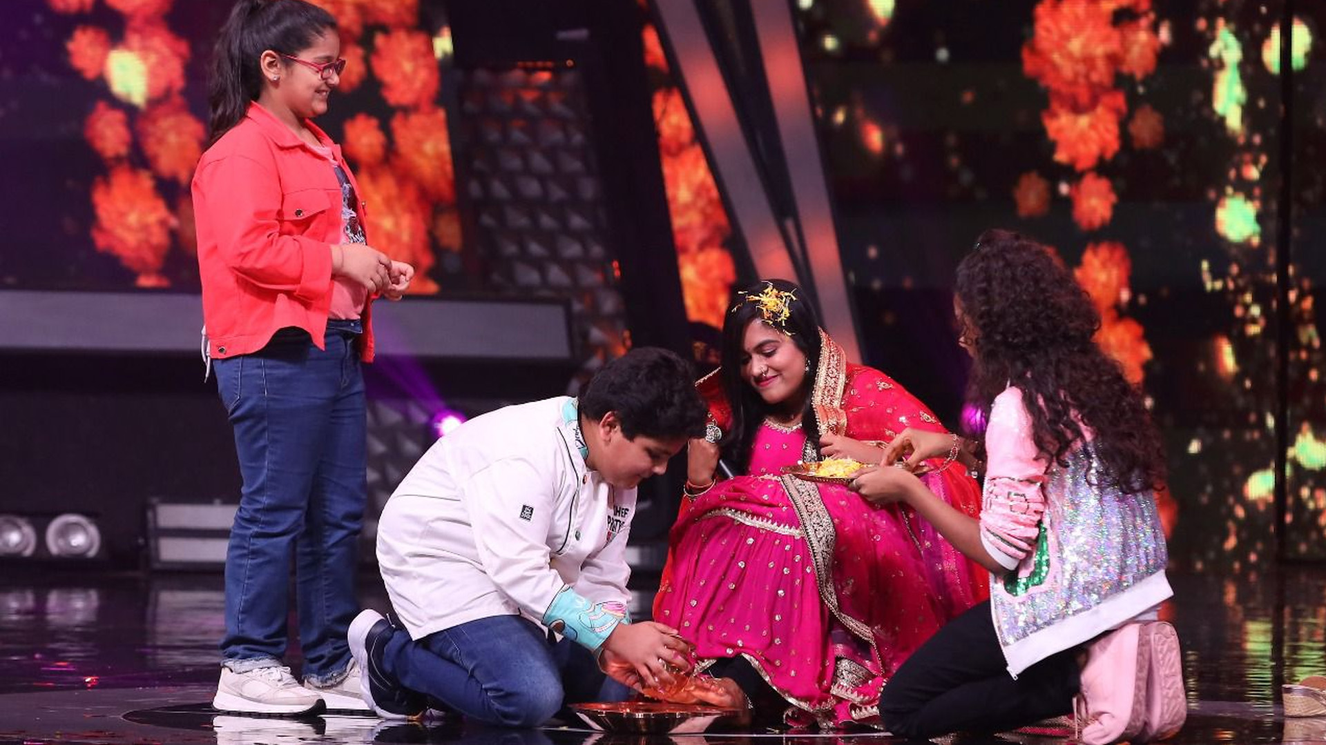 Sayli Ke Soldiers make a heartfelt gesture to welcome their newlywed captain Sayli Kamble on the stage of Superstar Singer 2