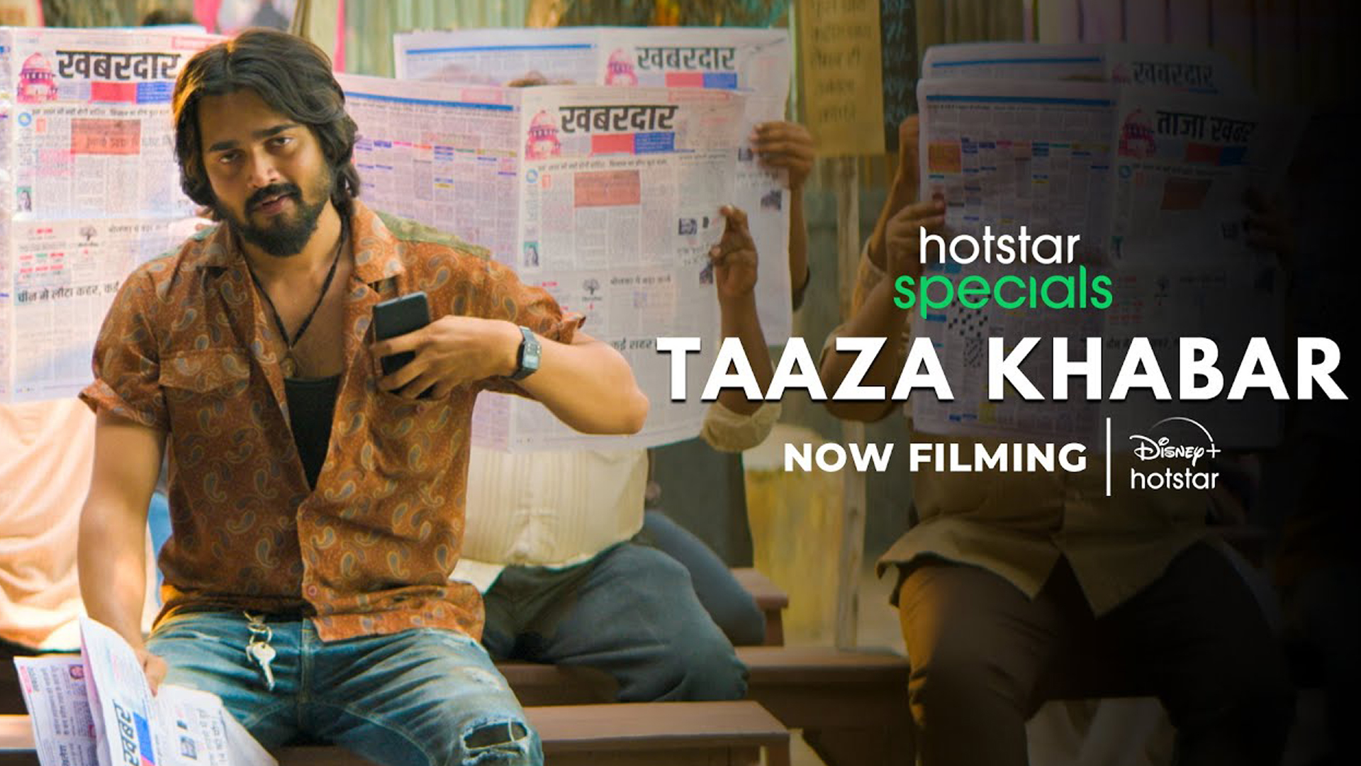 Lights, Camera, Action…. Bhuvan Bam takes on a new role in Disney+ Hotstar series, Taaza Khabar – Now filming