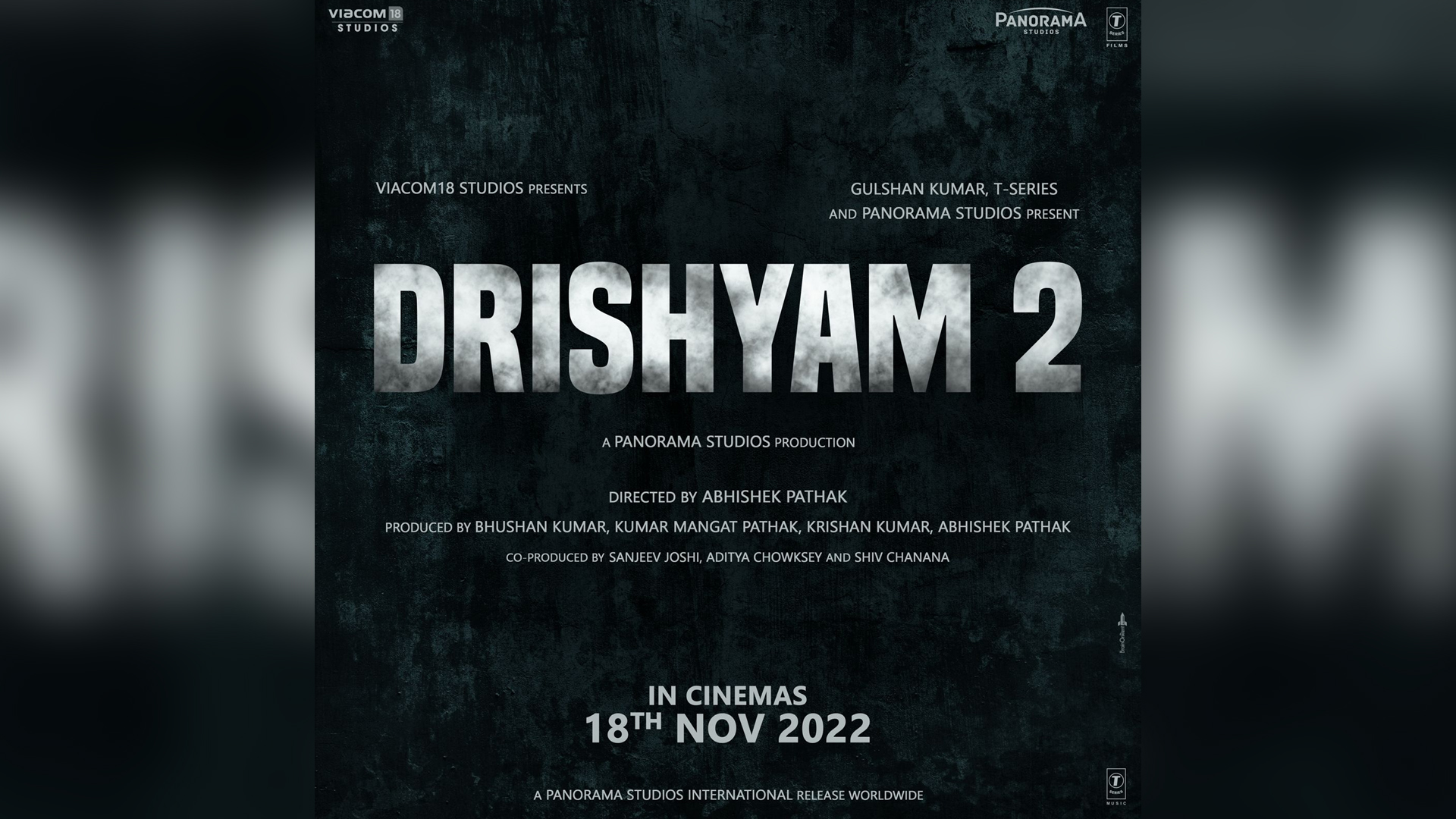 Ajay Devgn, Akshaye Khanna & Tabu starrer Drishyam 2 directed by Abhishek Pathak is set to release theatrically on 18th November 2022!