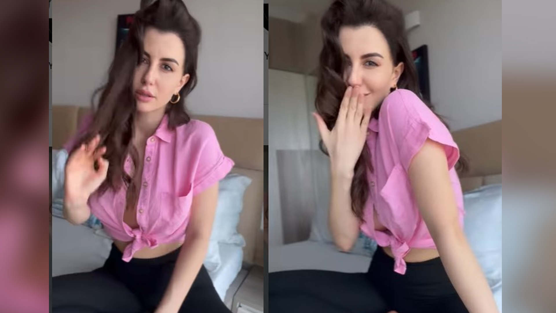 Giorgia Andriani exudes boldness as she drops a stunning Pretty in Pink Video of herself – Check out the video now