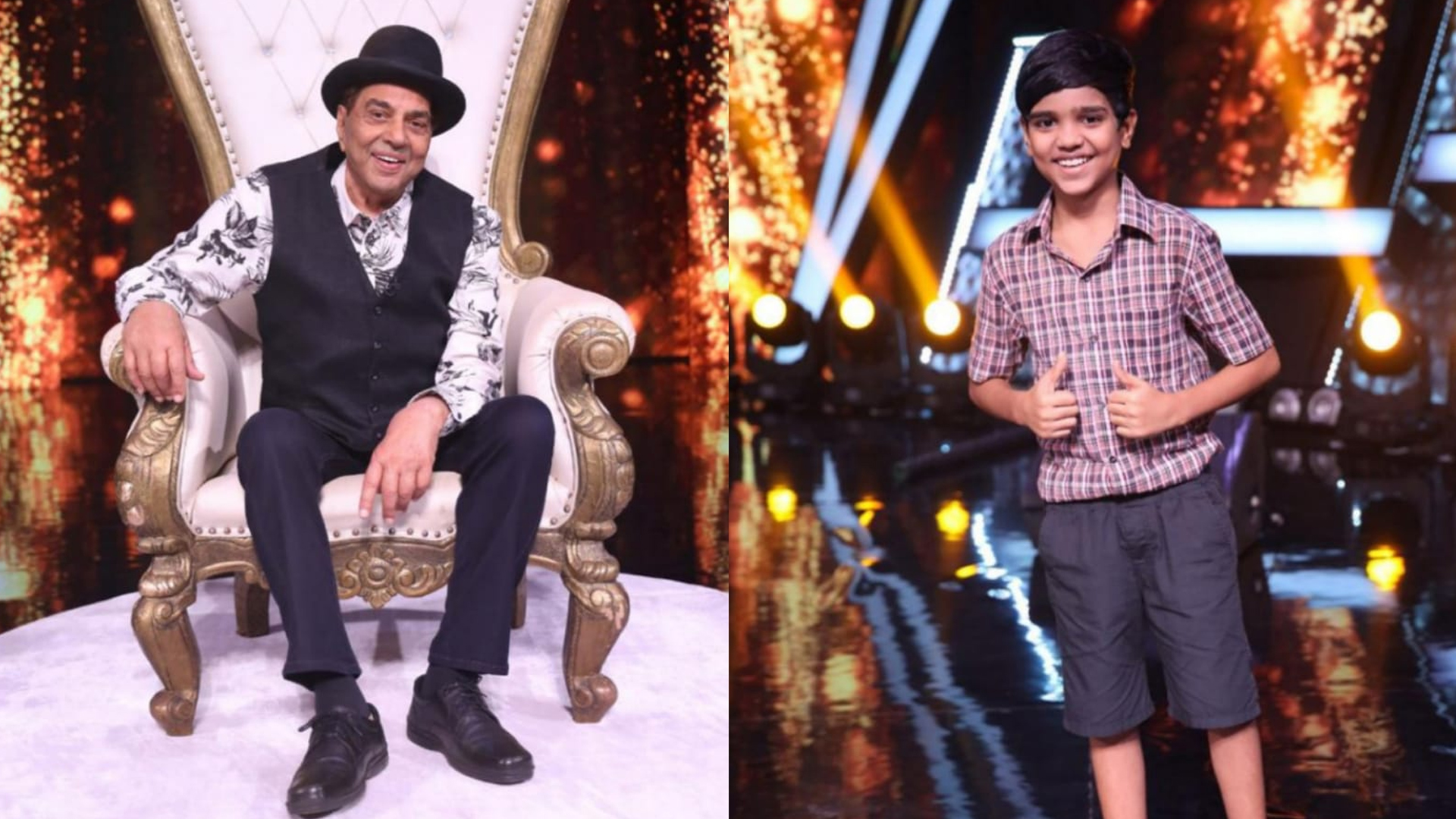 The He-man of Bollywood, Dharmendra shares a Roti with contestant Mani on Superstar Singer 2