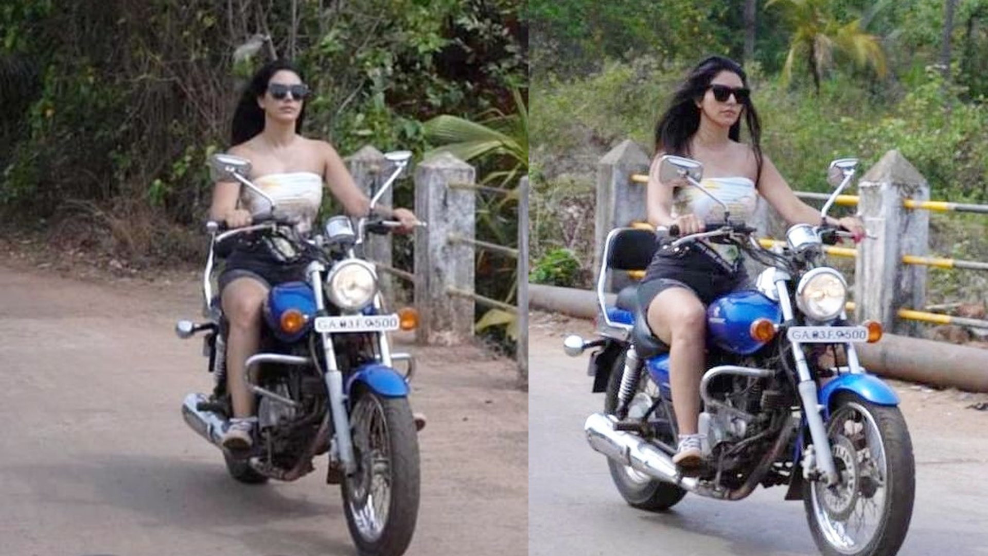 Fans eagerly anticipate seeing Warina Hussain in an action film as she rides her bike with style in the streets of Goa; watch the video now to know more