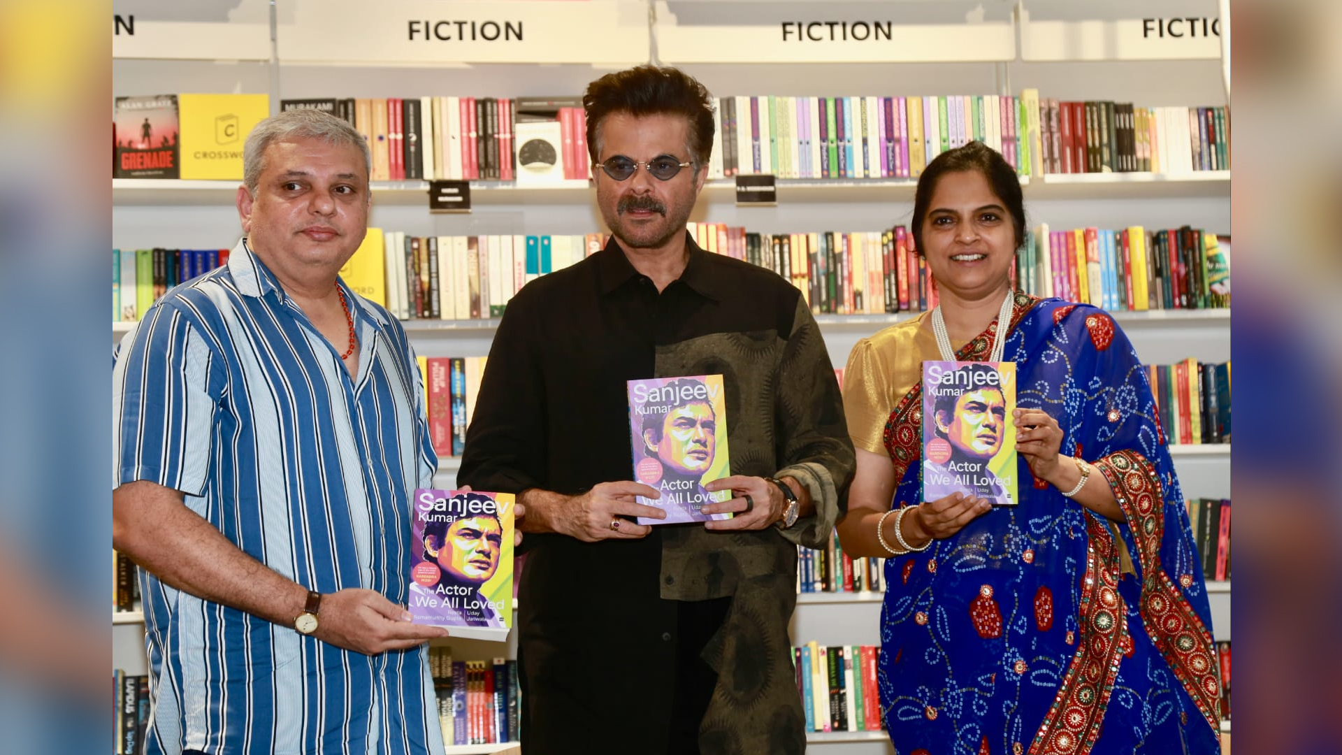 Anil Kapoor along with Reeta Ramamurthy Gupta and Uday Jariwala launches the book “Sanjeev Kumar- The actor we all loved”, a biography of the late actor on his birth anniversary