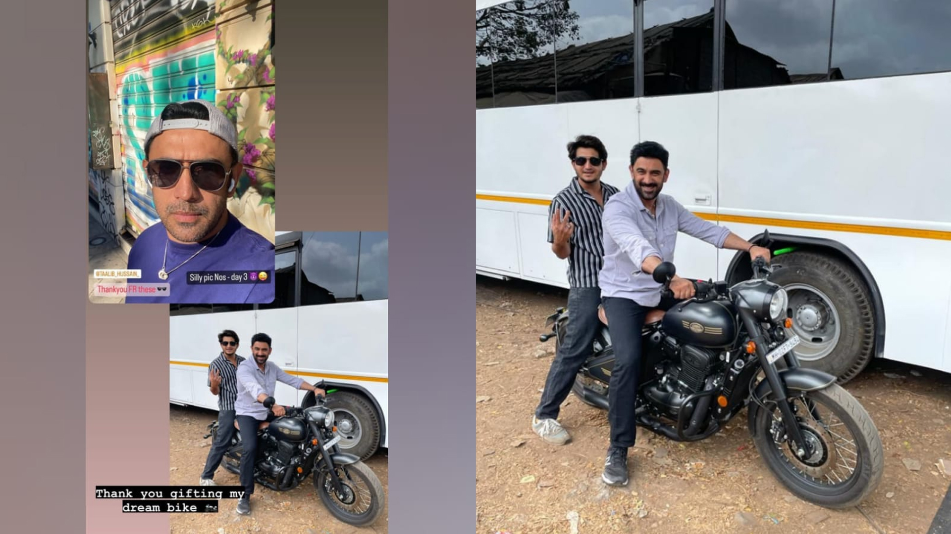 Actor Amit Sadh gifts hairstylist a motorcycle to reward his work