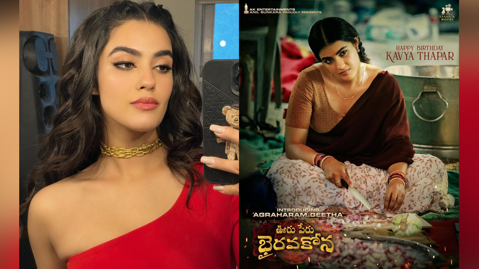 “My character of Geeta is completely opposite from my real life,”says Middle Class Love actress Kavya Thapar as she shares a glimpse of her new Telugu film along with superstar Sundeep Kishan