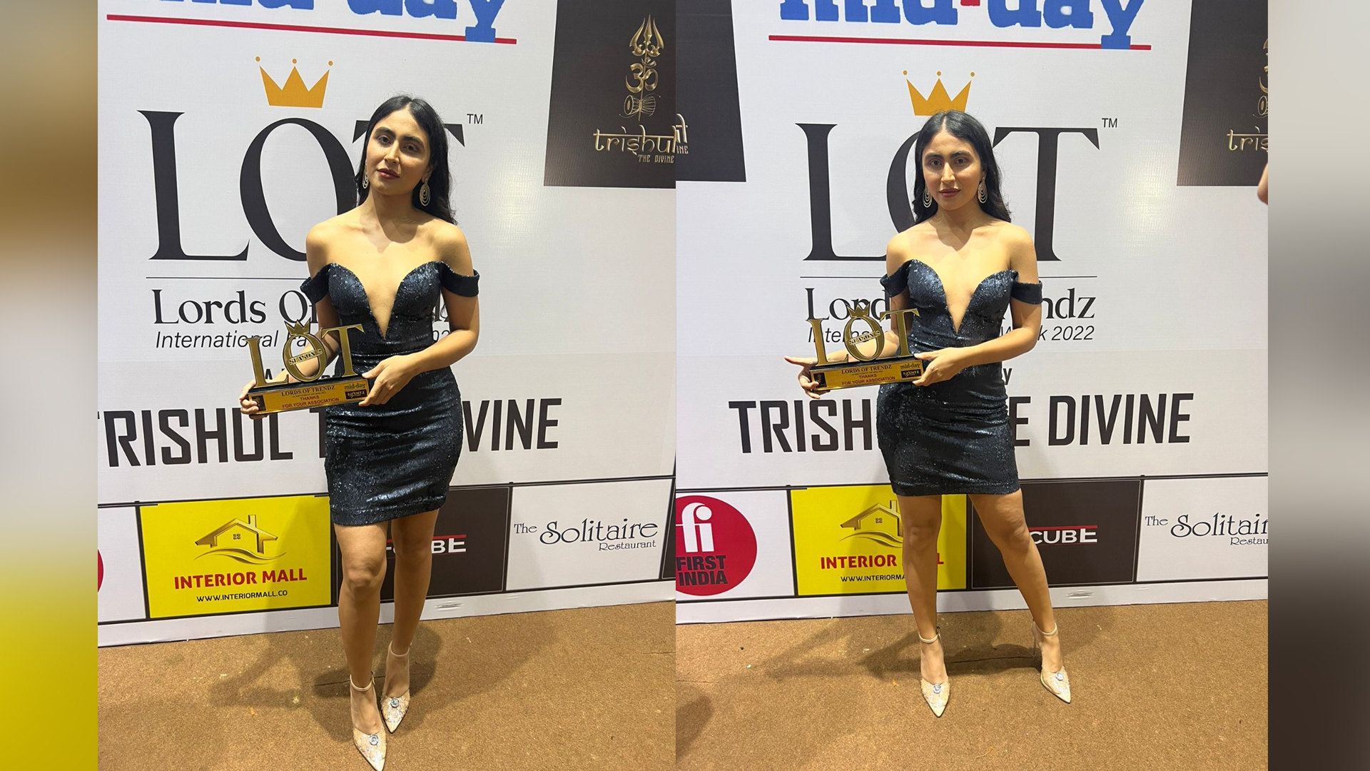 Actress Katie Iqbal bags Best Actress on OTT Female at the Lords of Trendz Midday Awards