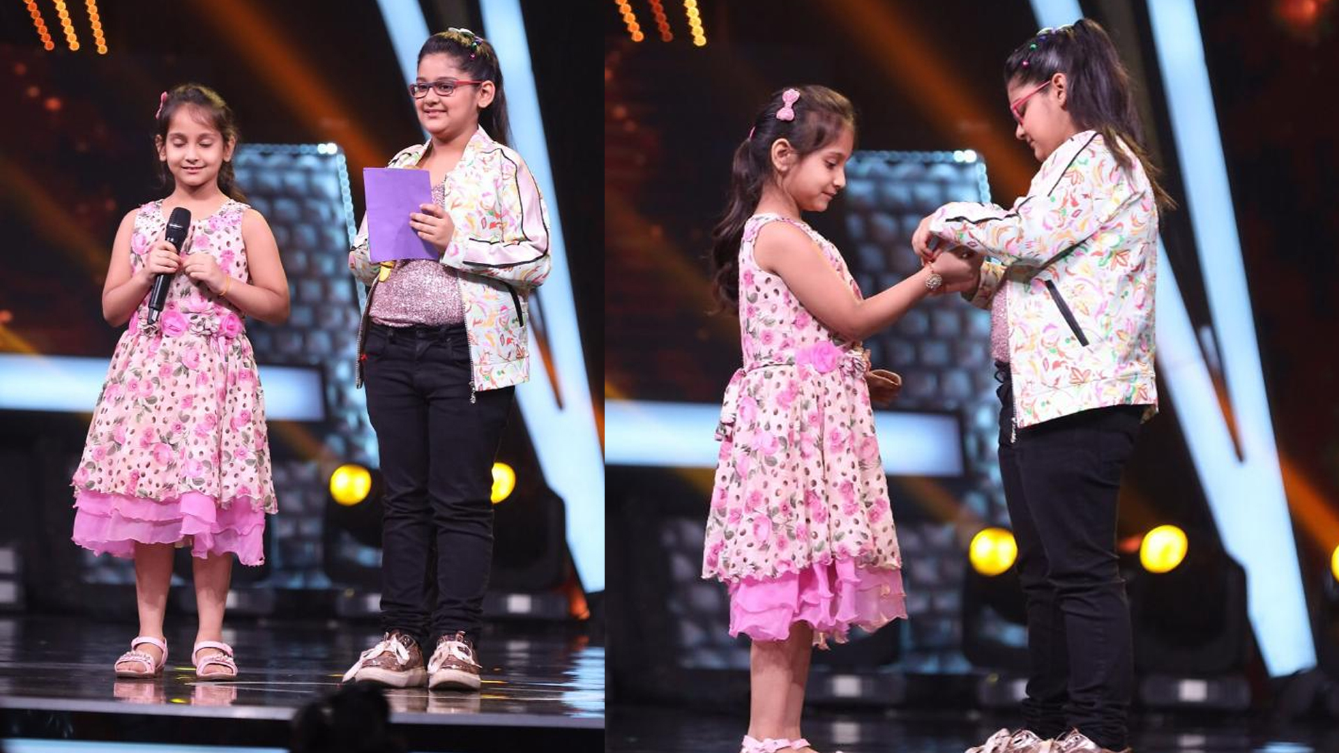 Samaira along with her sister Sainaa celebrate Rakshabandhan on Sony TV’s Superstar Singer 2