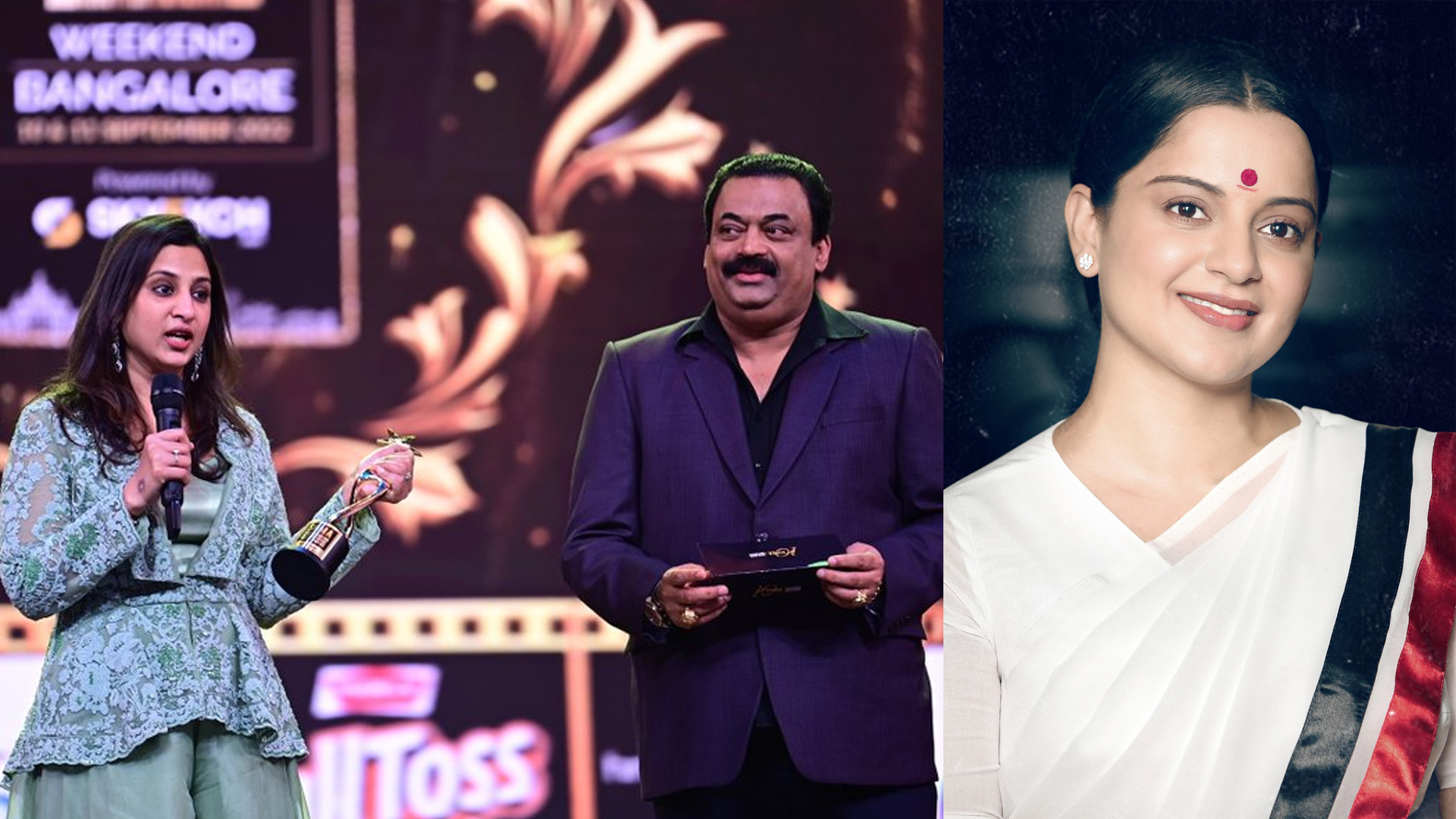 10th year of SIIMA: Kangana Ranaut and Simbu win Best Actors in Tamil, while Tovino Thomas and Nimisha Sayajan win in Malayalam at the star studded night