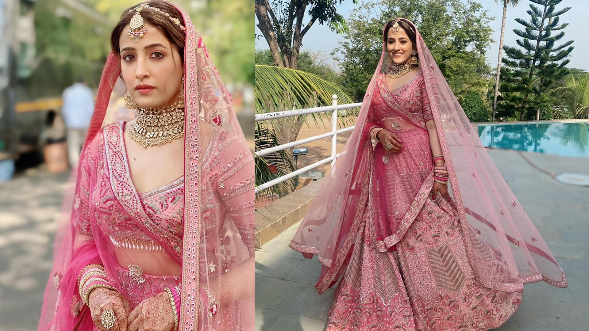 ‘Working with Nupur Sanon and making her look like the most radiant bride was a delightful experience,’ say designers Jigar and Nikita