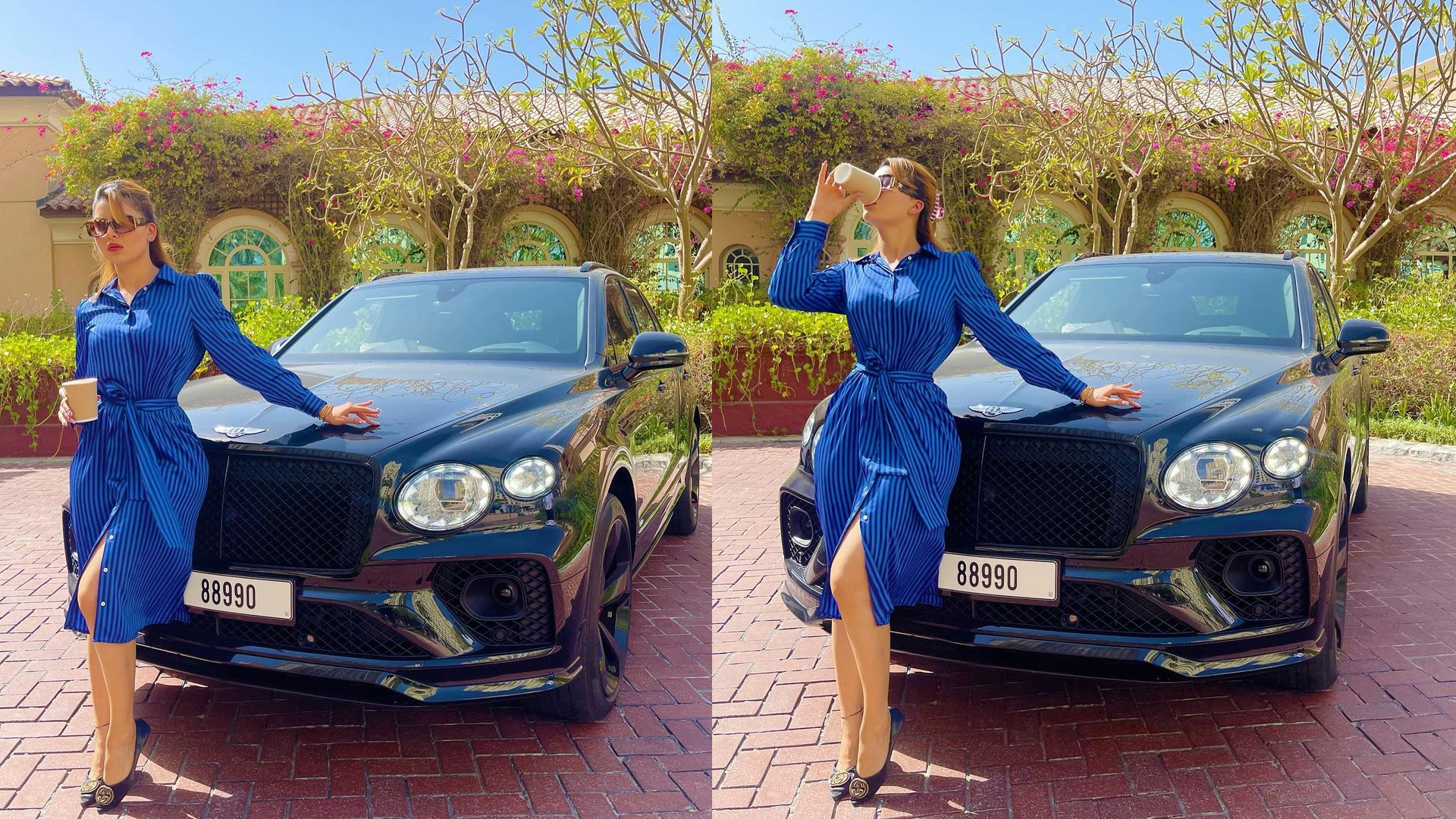 Urvashi Rautela enjoys her Brew Break In A Bentley Bentayga First Edition worth Rs 5CR