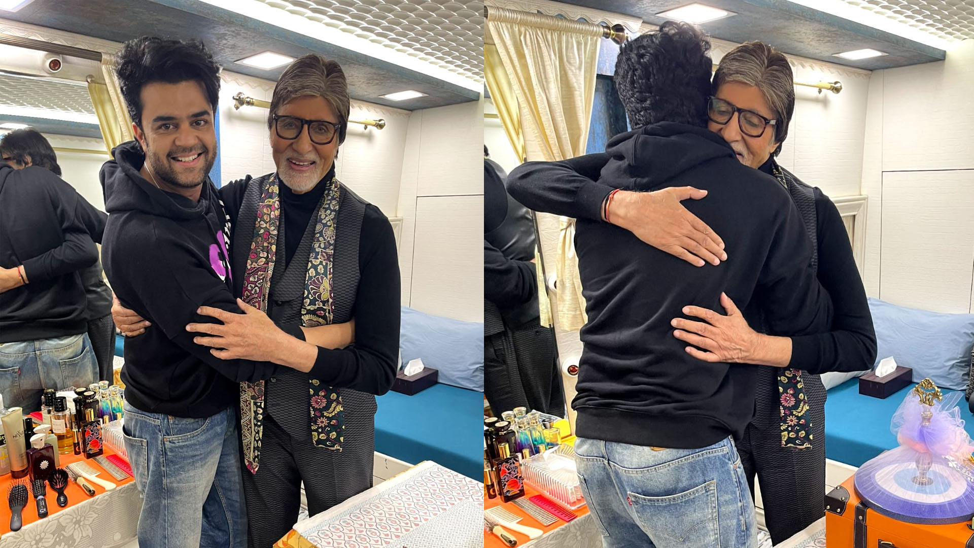 Diwali ritual: Maniesh Paul ensures to meet Amitabh Bachchan, beginning the festivities before leaving for Delhi