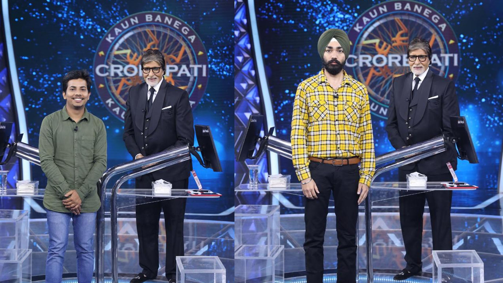 This Friday, for ‘PlayAlong Shukaravaar,’ contestant Gagandeep Singh Bhatia from Barwaha, Madhya Pradesh and Saksham Parashar from Pune Maharashtra grace the hot seat on Sony TV’s ‘Kaun Banega Crorepati- 14’