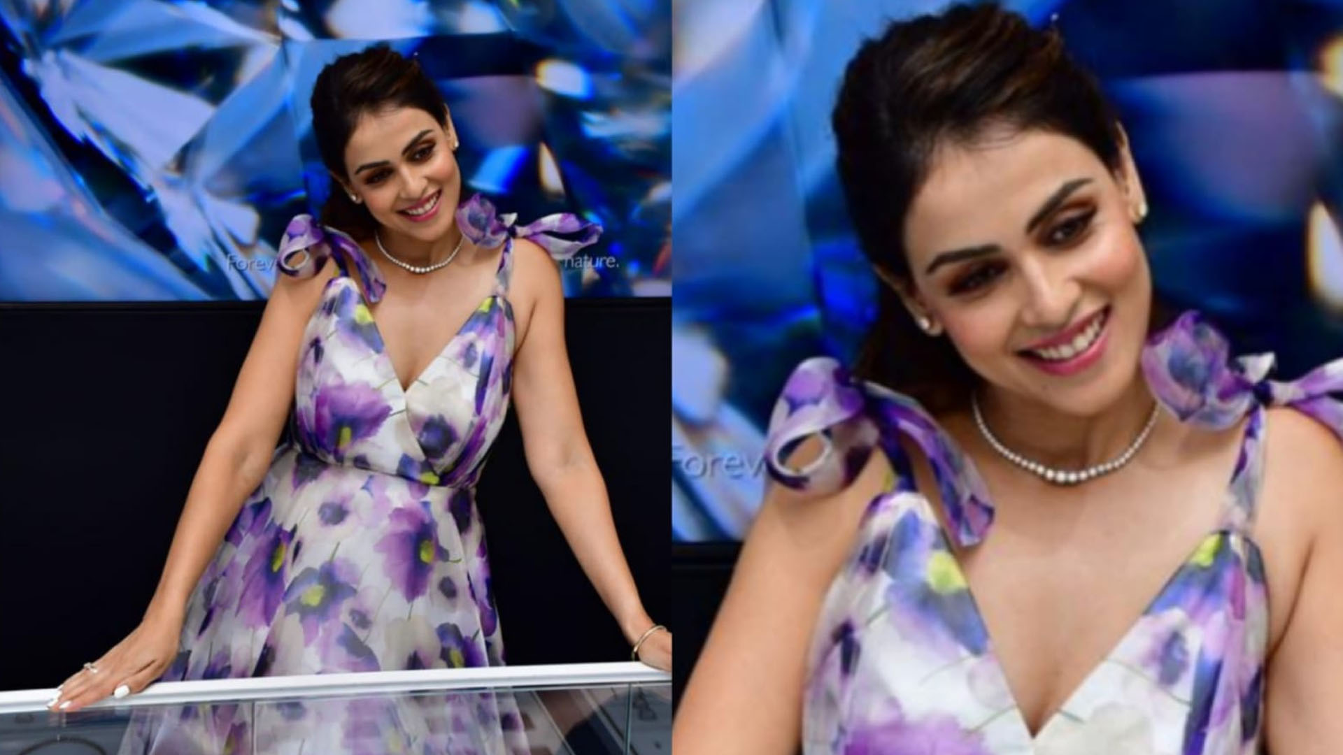 Genelia Deshmukh looked Heavenly in  floral gown at a Recent Event