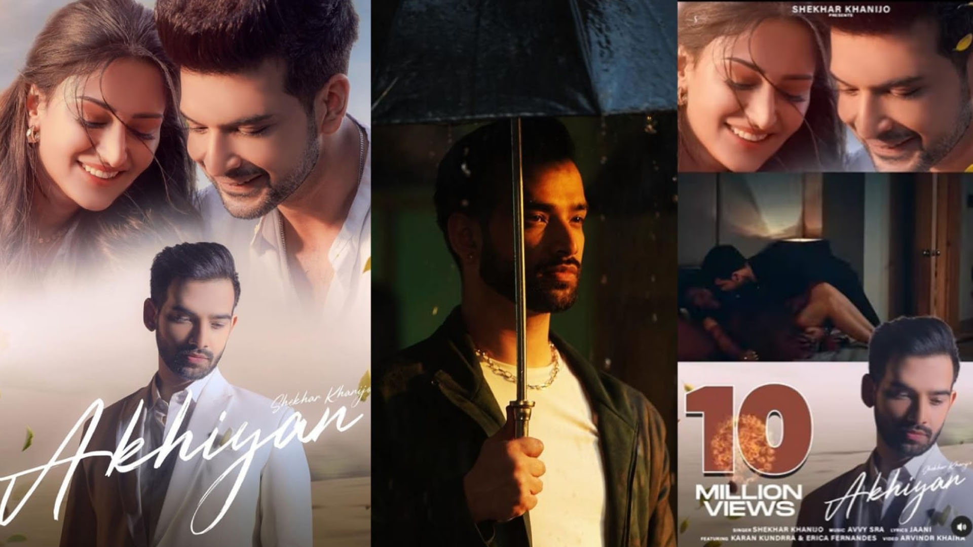 Shekhar Khanijo’s song Akhiyan featuring Karan Kundrra and Erica Fernandes Reaches a Milestone of whopping 10 million views on YouTube