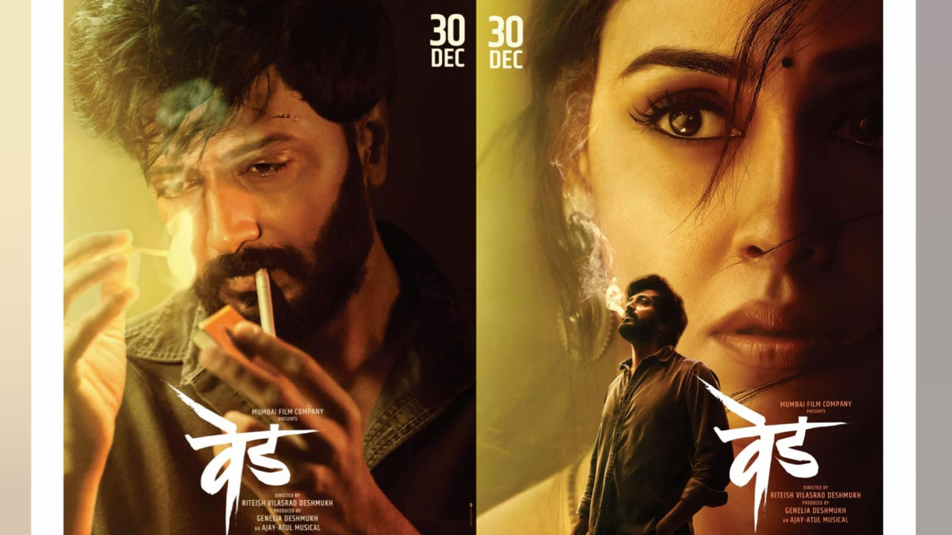 Get Ready for the Madness, Craze, and Passion of Ved Starring Riteish and Genelia Deshmukh