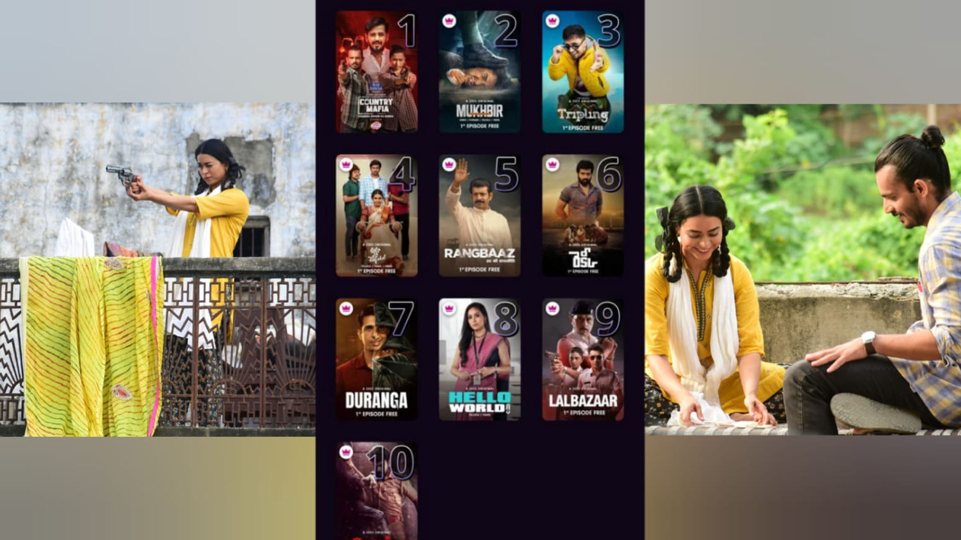 Soundarya Sharma starrer country mafia releases and it opens at number 1 seen webseries currently