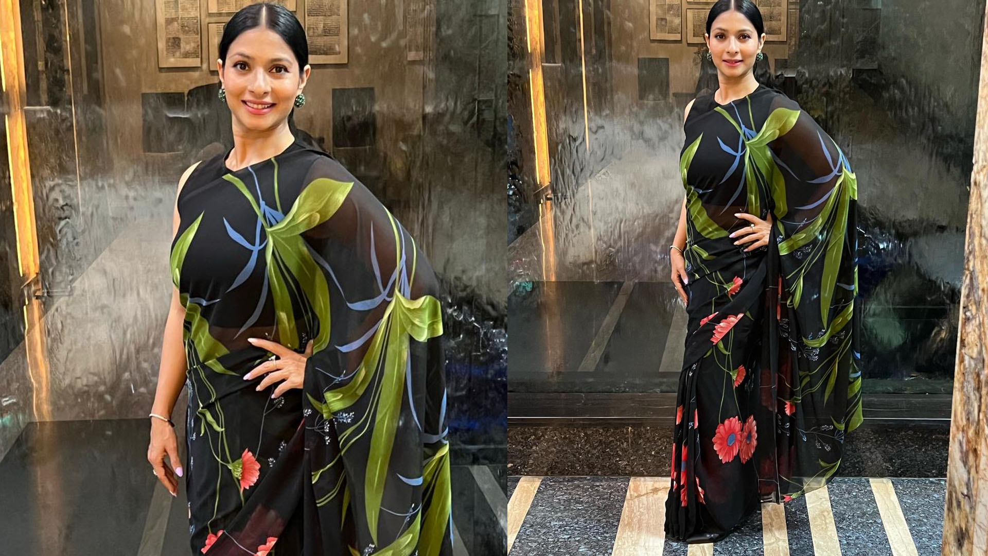 Actress Tanishaa Mukerji Sets A Fashion Trend with her Amazing Saree looks