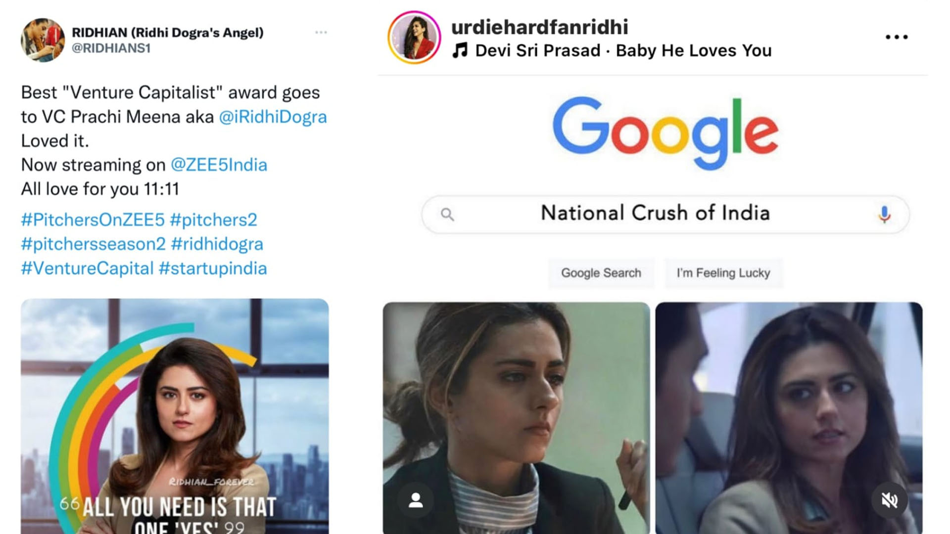 Here’s how the netizens flooded the social media universe while showering their immense love for Ridhi Dogra