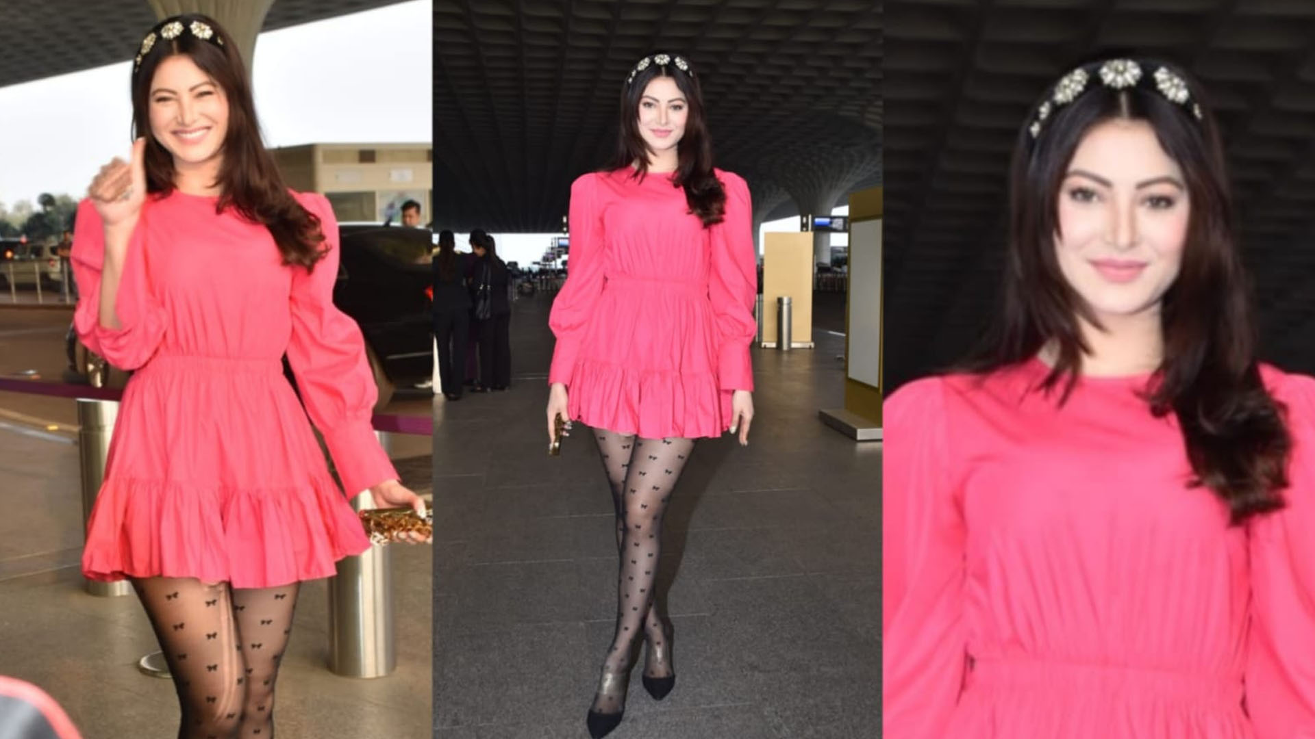 Urvashi Rautela wears ripped stockings to the airport: netizens come in support of the actress, saying, “If ripped jeans can be a thing, why not ripped stockings??”