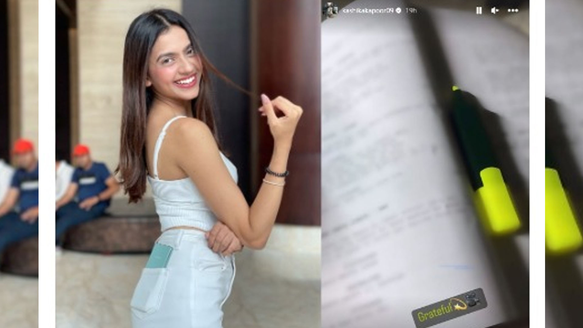 Debutant Kashika Kapoor lands another project in her kitty! Shares few deets and a glimpse of her next script