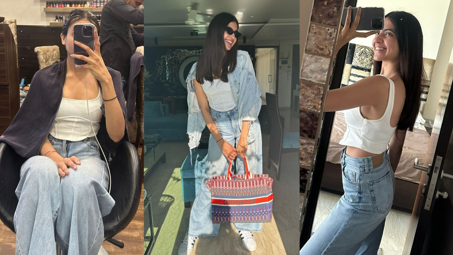 Kashika Kapoor looks radiant post her salon session before she heads to start shooting for her debut film with actor Anuj Saini