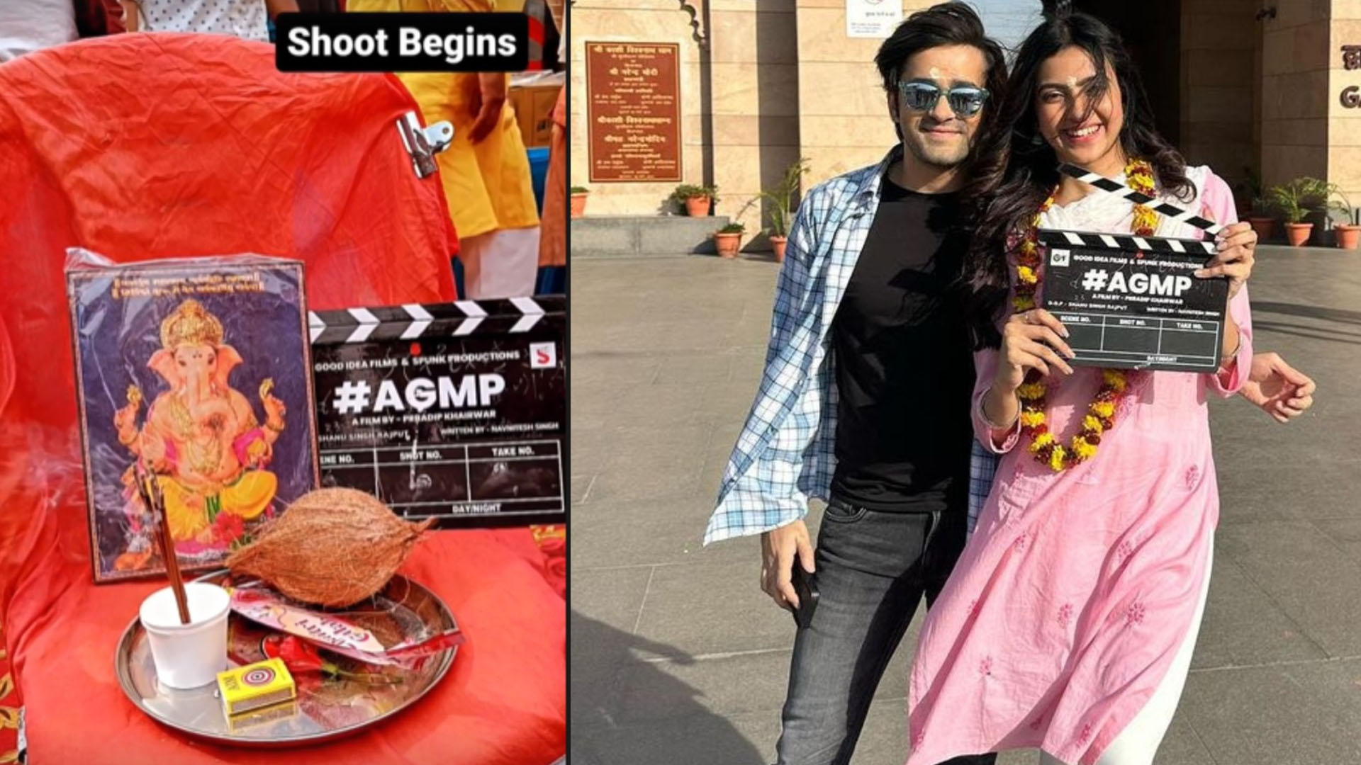 Kashika Kapoor begins shooting for her debut film in Varanasi along with the entire cast; shares big news on the first day of shoot “Guess the movie title #AGMP”