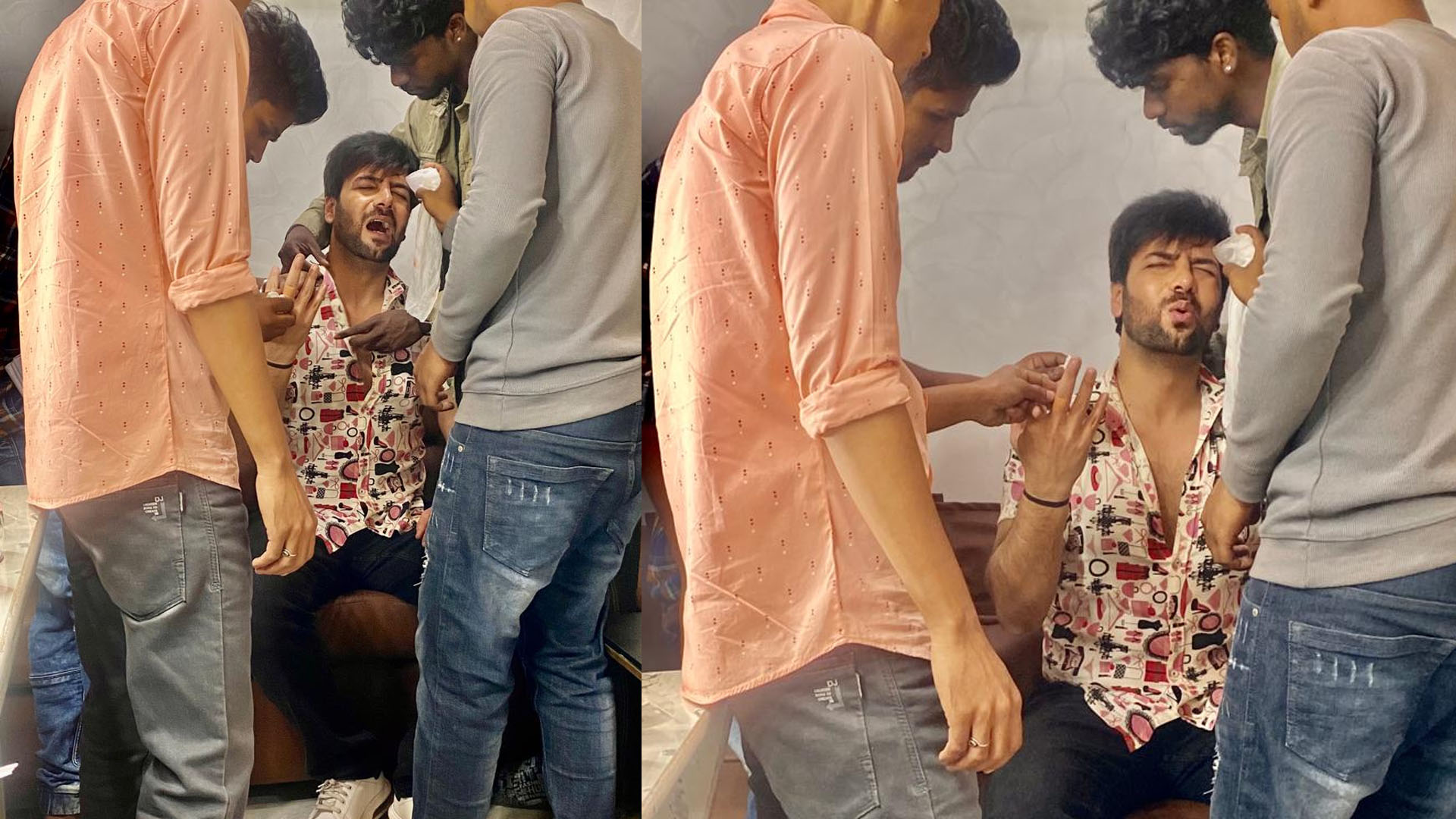 SHOCKING! Actor Sanjay Gagnani gets badly injured on sets while shooting, the crew calls for immediate medical help. Check out these shocking pictures.