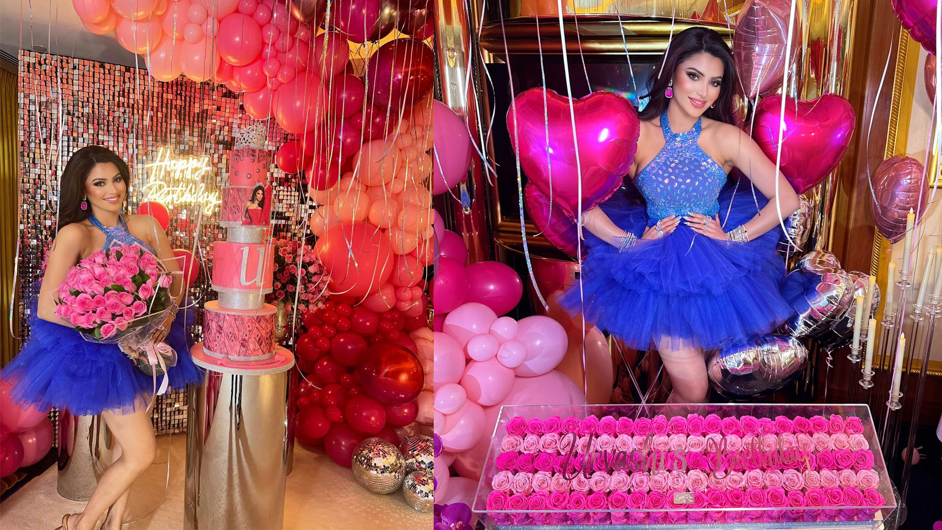 Urvashi Rautela’s lavish birthday celebration worth 1.12 million USD (93 lacks ISD) inside her luxury birthday celebration