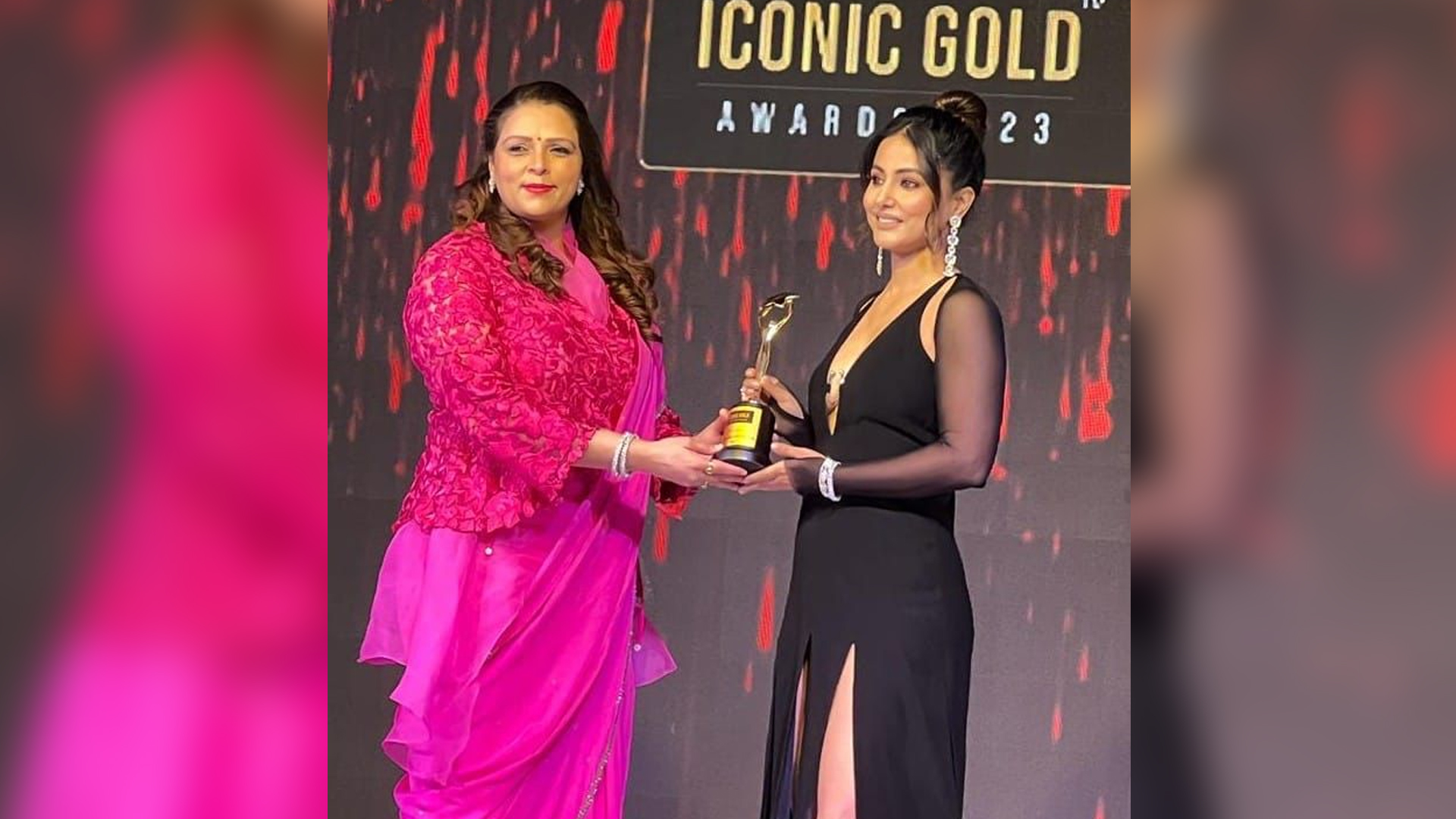 Hina Khan Felicitated for Fashion Diva Of The Year By Nidarshana Gowani