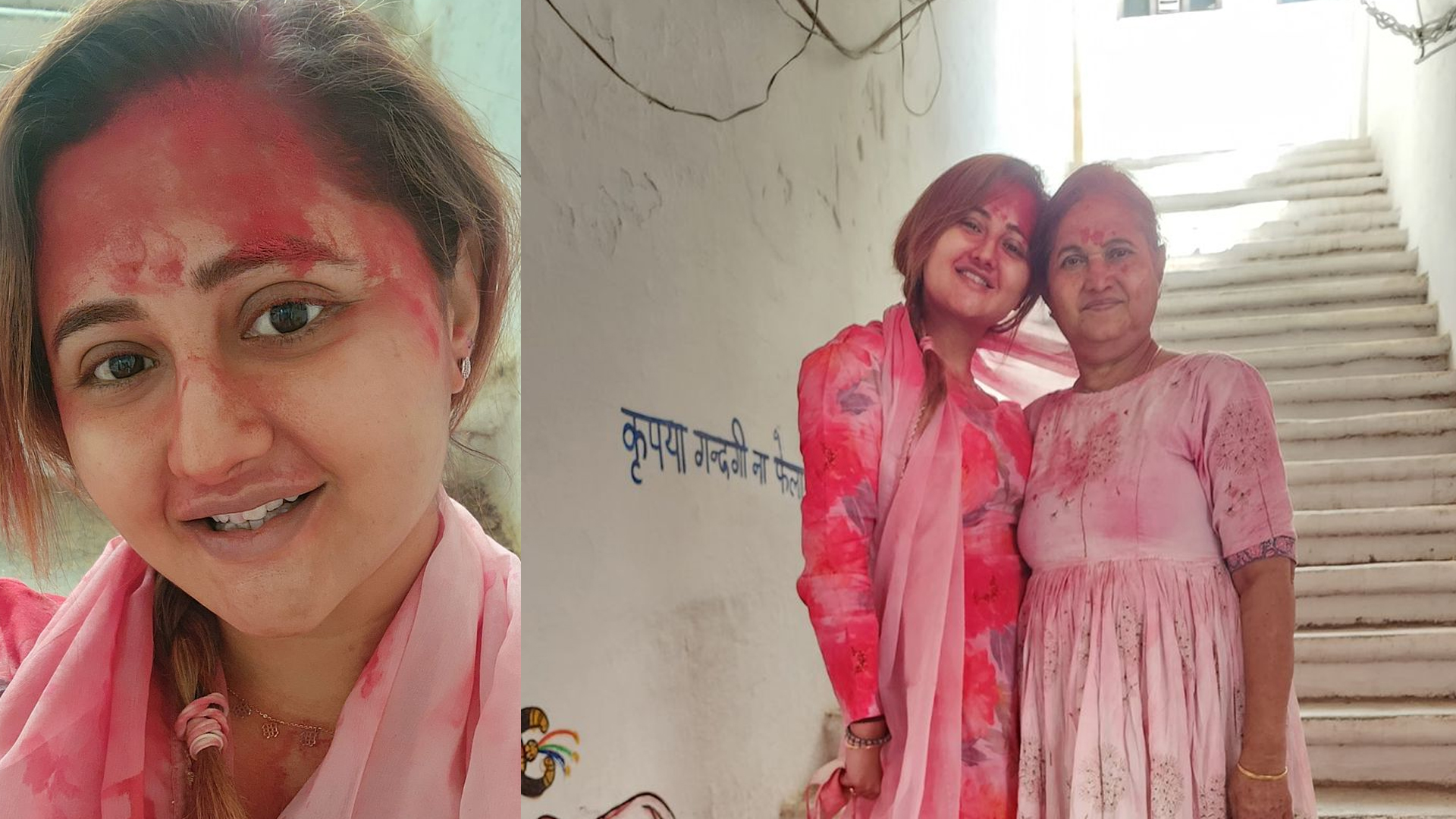 Rashami Desai shares Pre Holi Celebration Pics on Social Media setting the Mood for an Amazing Holi This Year