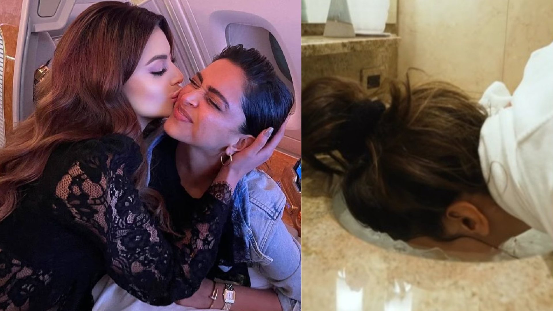 Urvashi Rautela gets worried about Deepika Padukone says, “Don’t put your precious face in that sink”, as she dips her face in Wash Basin for Icing