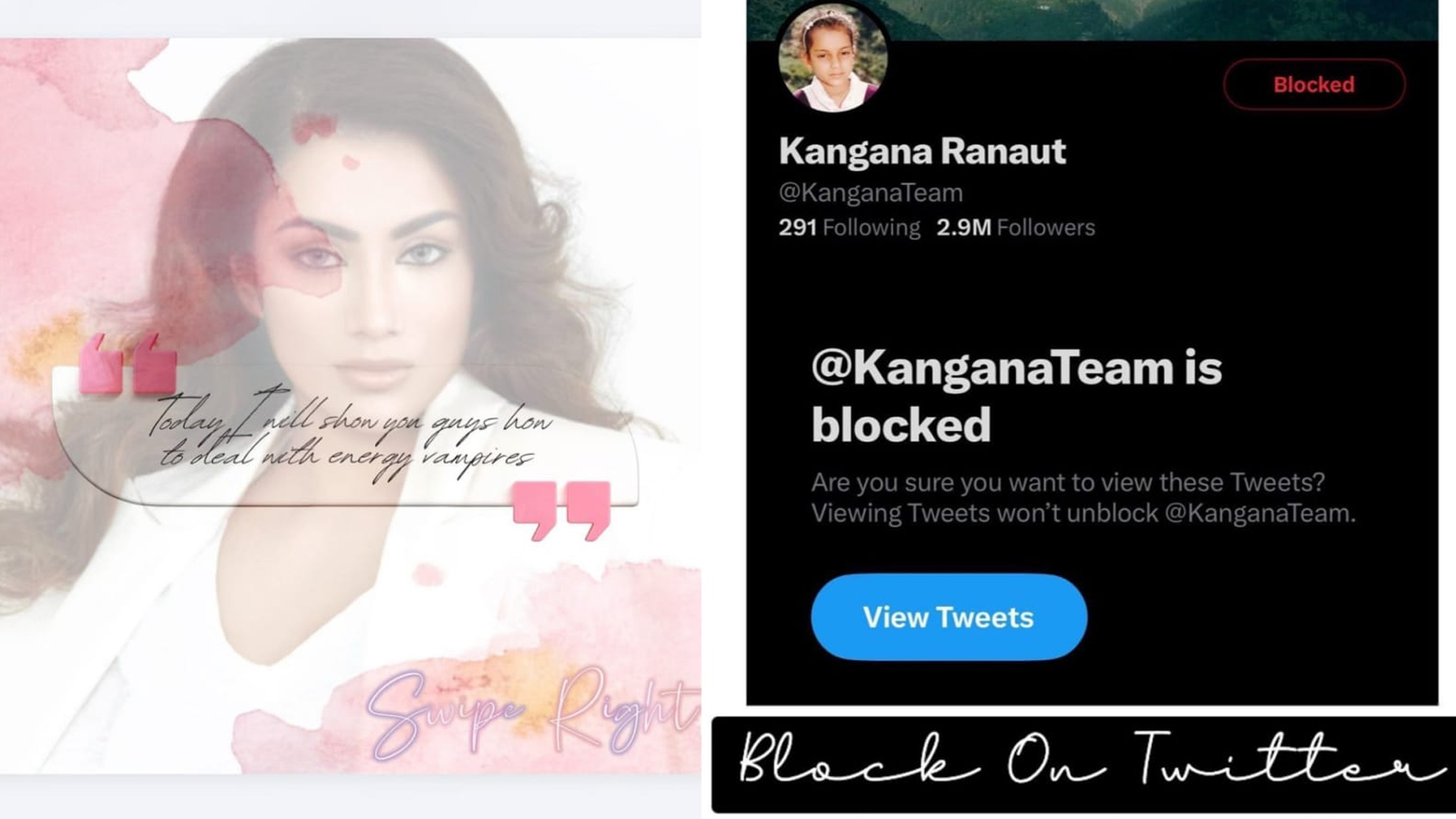 Gen Z Actor and Supermodel Ishita Gupta blocks Kangana Ranaut, says “Enjoy Azkaban, darling.” Here’s the tea.