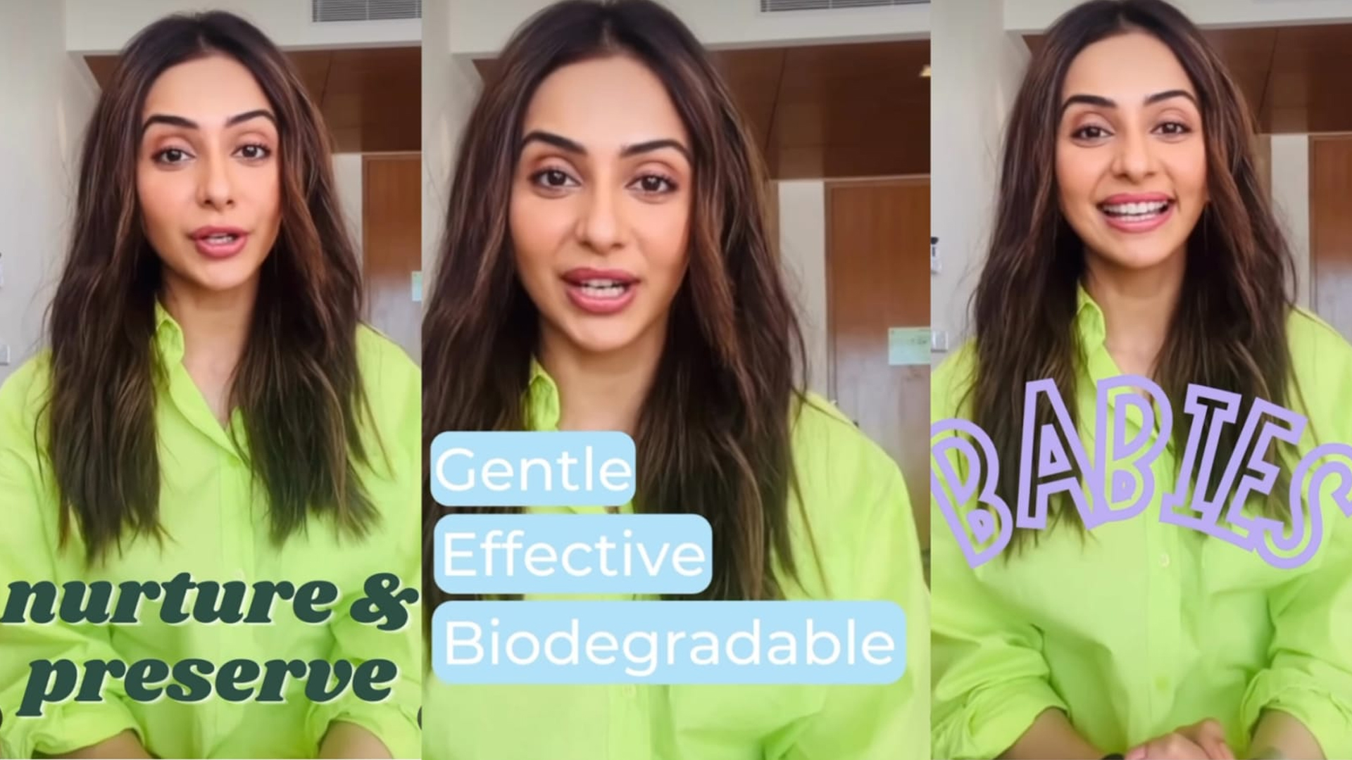 Rakul Preet Singh introduces disposable diapers, “We need to love the planet so it can love us back”