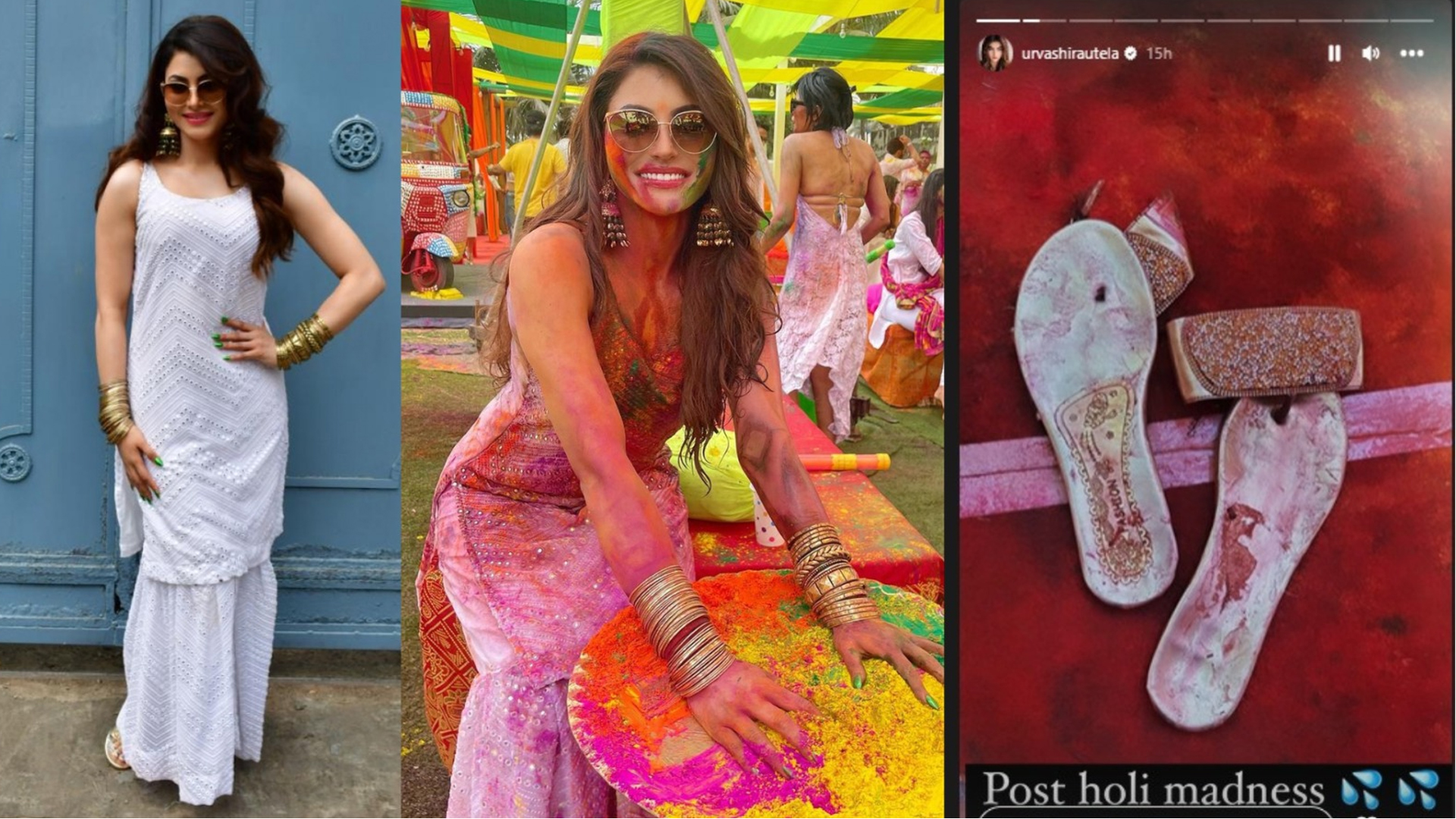 Urvashi Rautela says, “I will always Love you”, as she drops pictures from her Holi celebrations