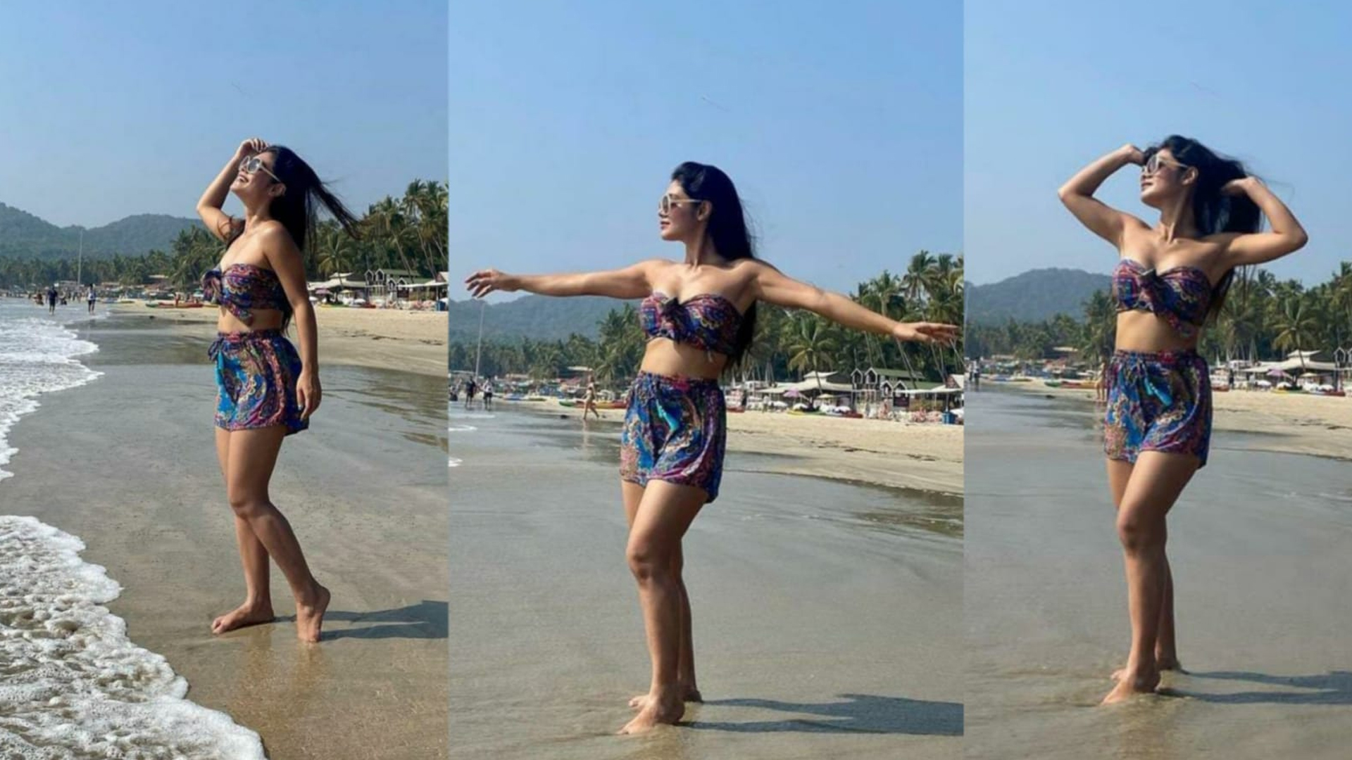 Sreejita giving all hot vibes soaking up the sun on the beach