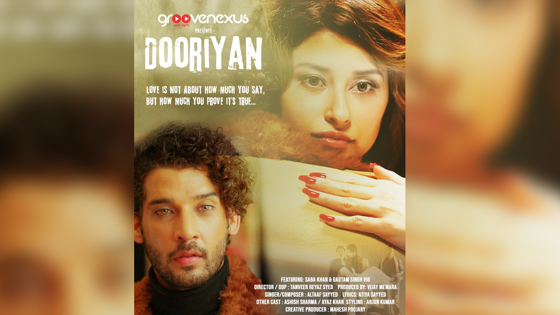 Gautam Vig to feature in an upcoming music video for Dooriyan alongside Saba Khan