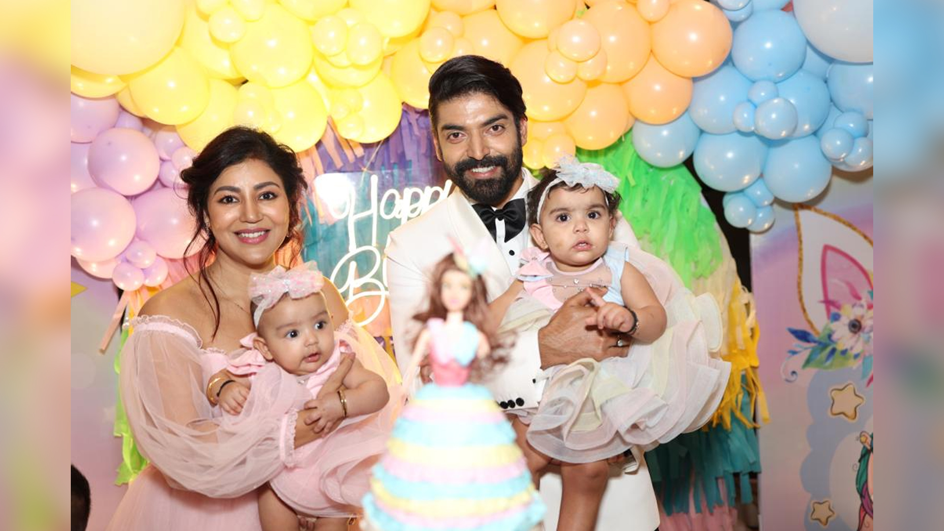 Gurmeet Choudhary and Debina Bonnerjee have a grand celebration for their daughter Lianna’s first birthday in Kolkata