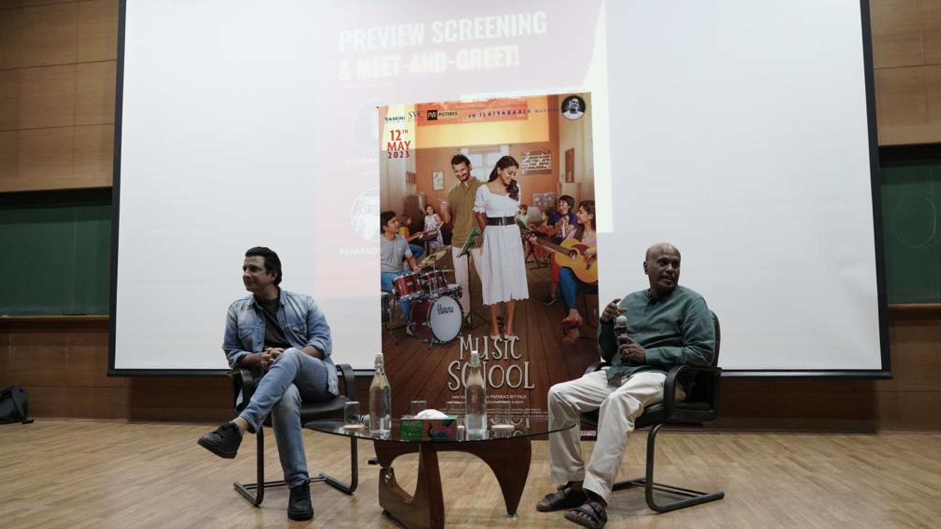 Sharman Joshi kick starts the city visit campaign for Music School: Students enjoy Ilaiyaraaja’s musical before the release, give a thumb up!