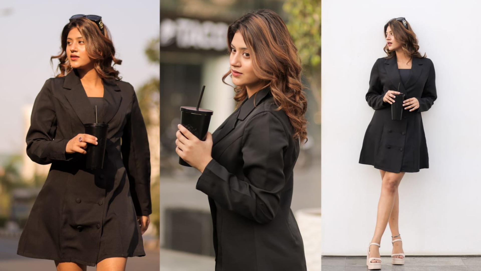 ‘Social Media fame Anjali Arora Sizzles in Hot Black Blazer Dress