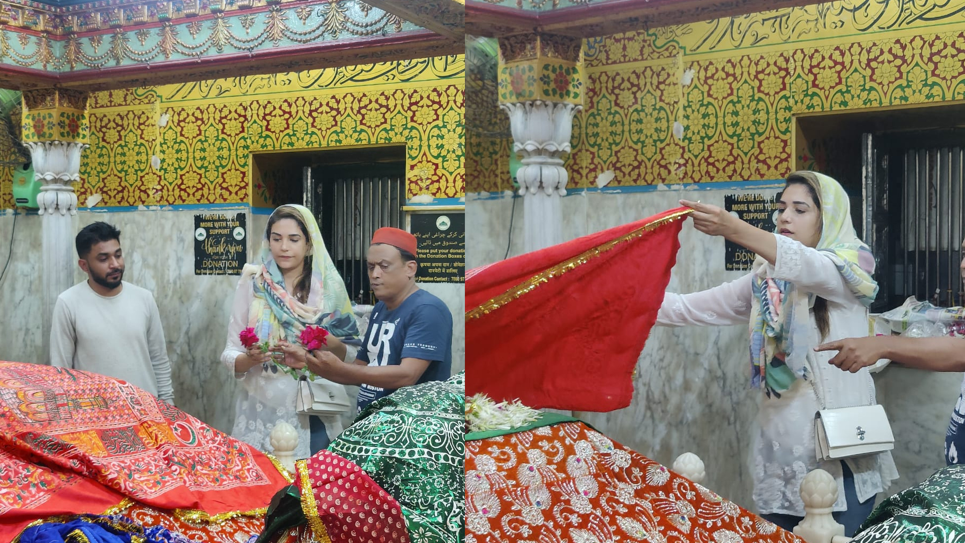 Anjum Fakih visits Mahim Dargah to seek blessings from the almighty before taking off for Khatron Ke Khiladi 13