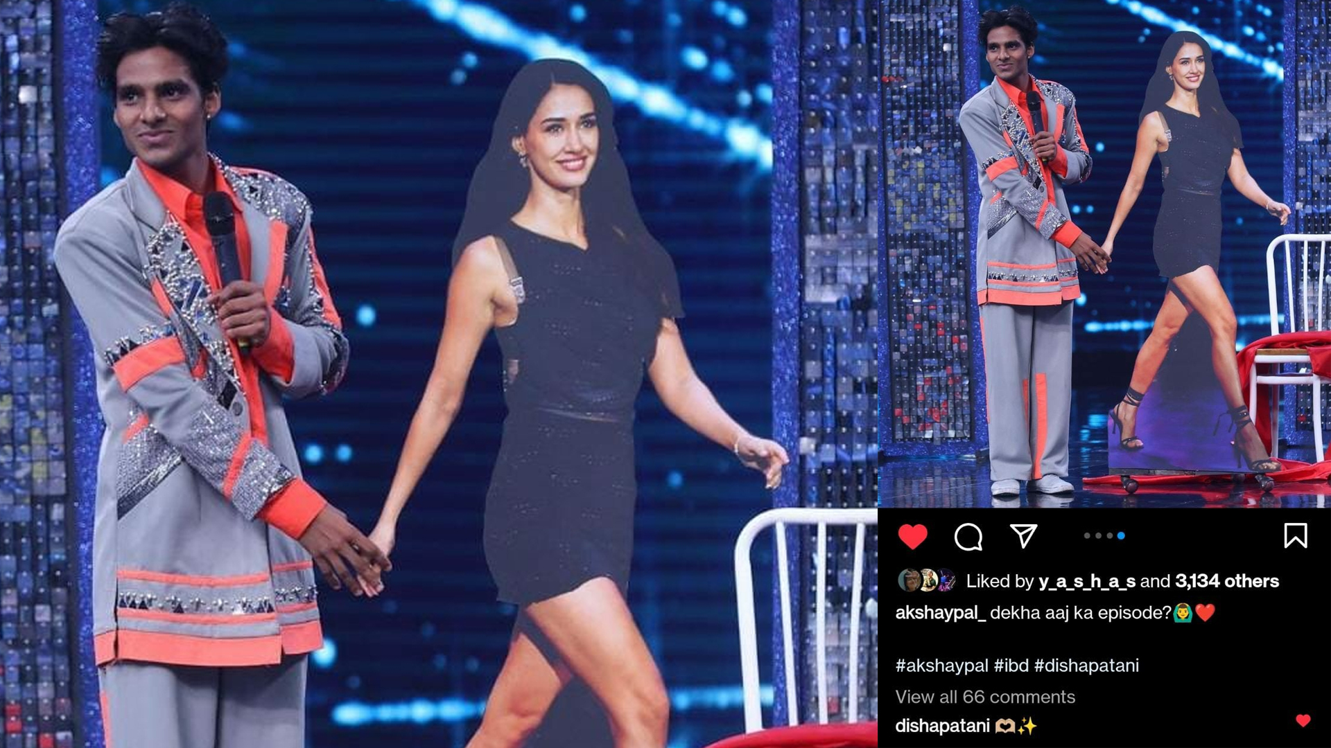 Akshay Pal’s proposal to Bollywood Diva Disha Patani on Sony TV’s India’s Best Dancer Season 3 gets a response from her!