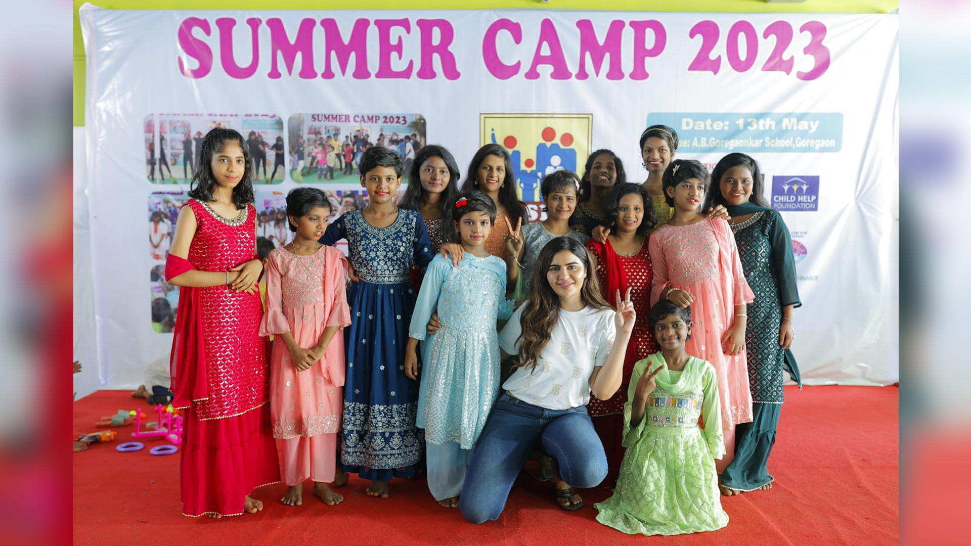 Actress Deepti Sadhwani Attends One-Day Summer Camp for 250 kids with special needs, Spreading Joy and Inspiring Hearts