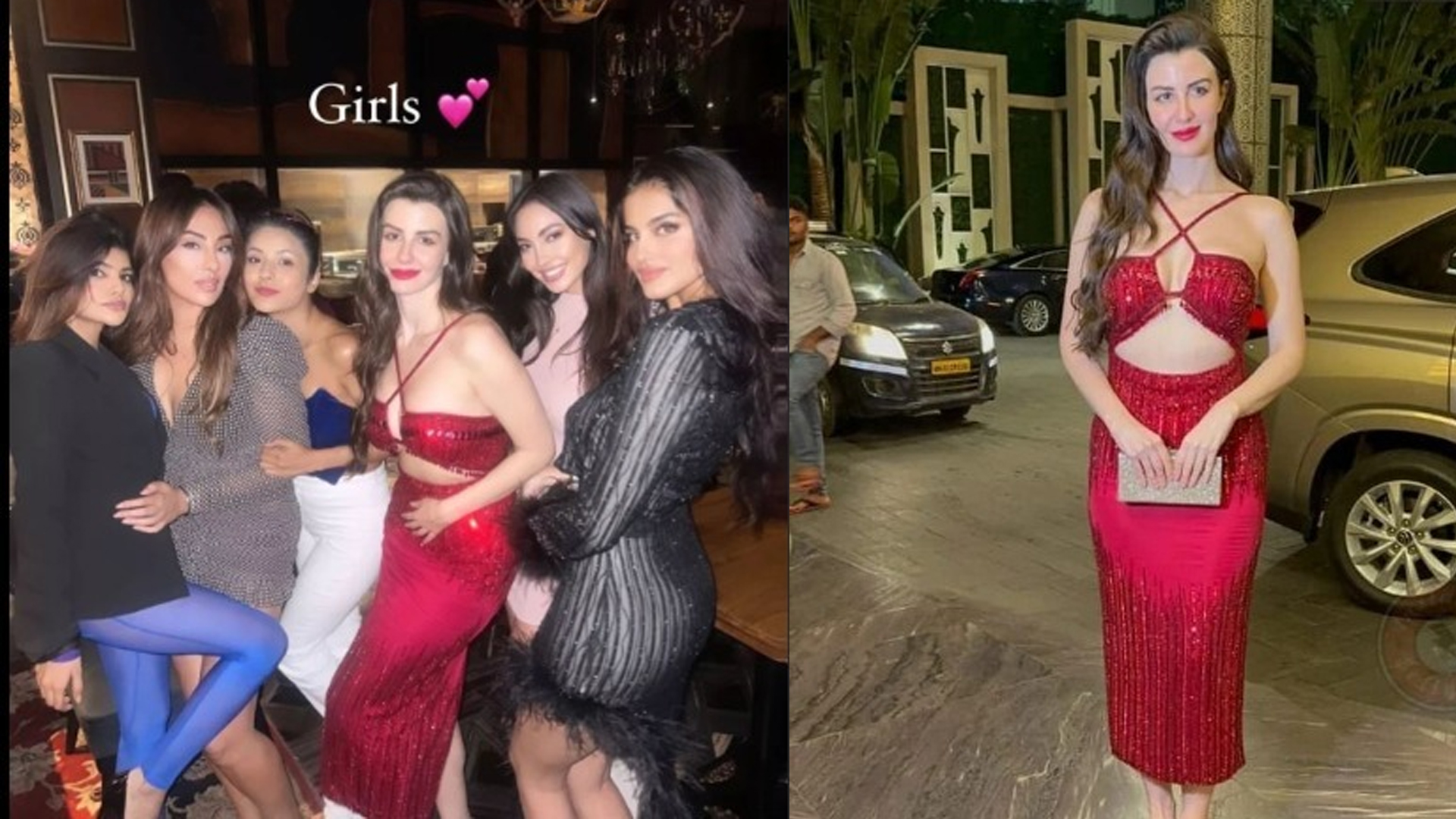 Giorgia Andriani Celebrates her birthday with Close Btown Friends; Looks Bombshell in Red Hot Dress- Read Deets Now