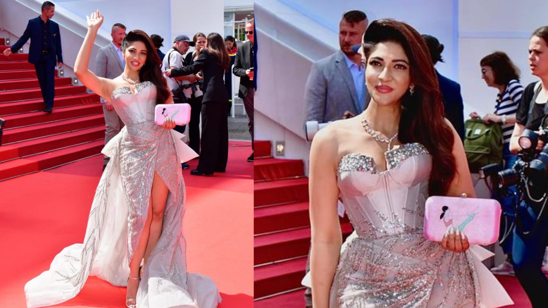 Iti Acharya Nails Her Second look at Cannes Film Festival 2023 in a Majestic Silver Gown