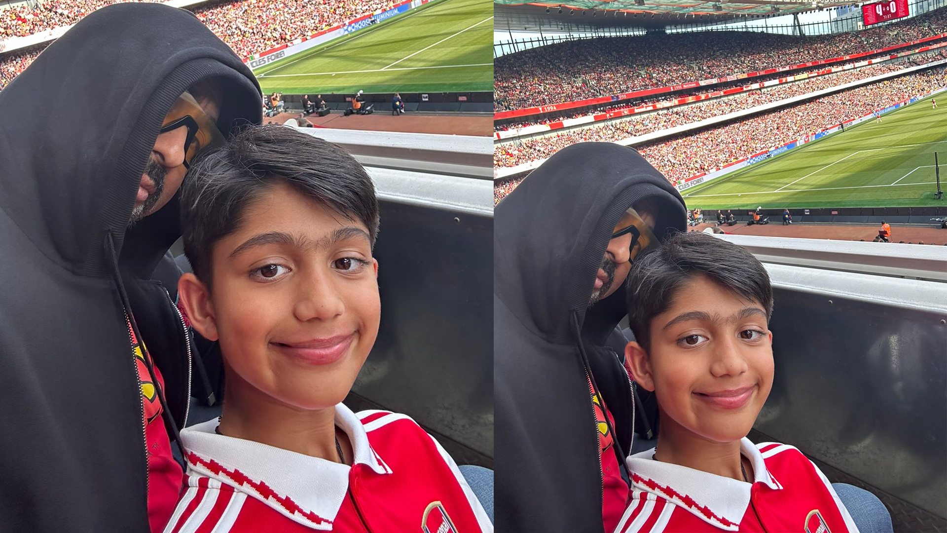 Daddy Duties on Point! Raj Kundra Shares Adorable Pictures With His Son as they enjoy the Football Premier League Finals at Arsenal Emirates